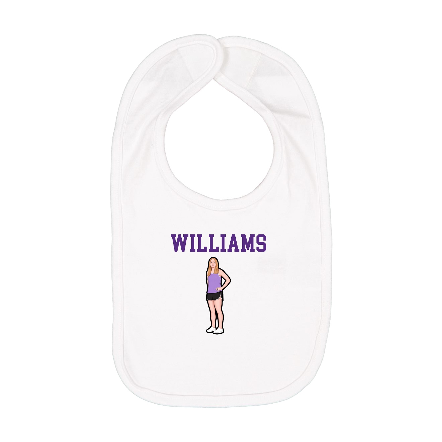Infant Bib — Shirsey in White