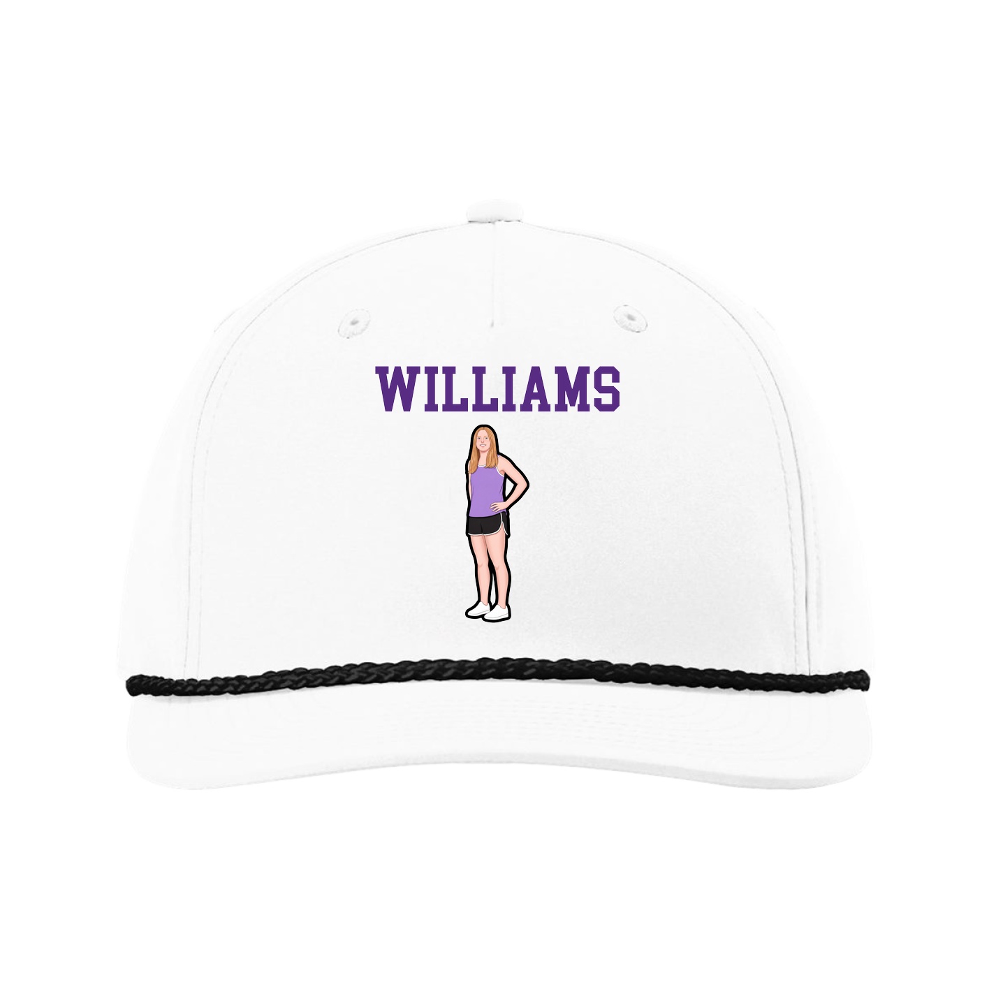 Five-Panel Classic Rope Cap — Shirsey in White