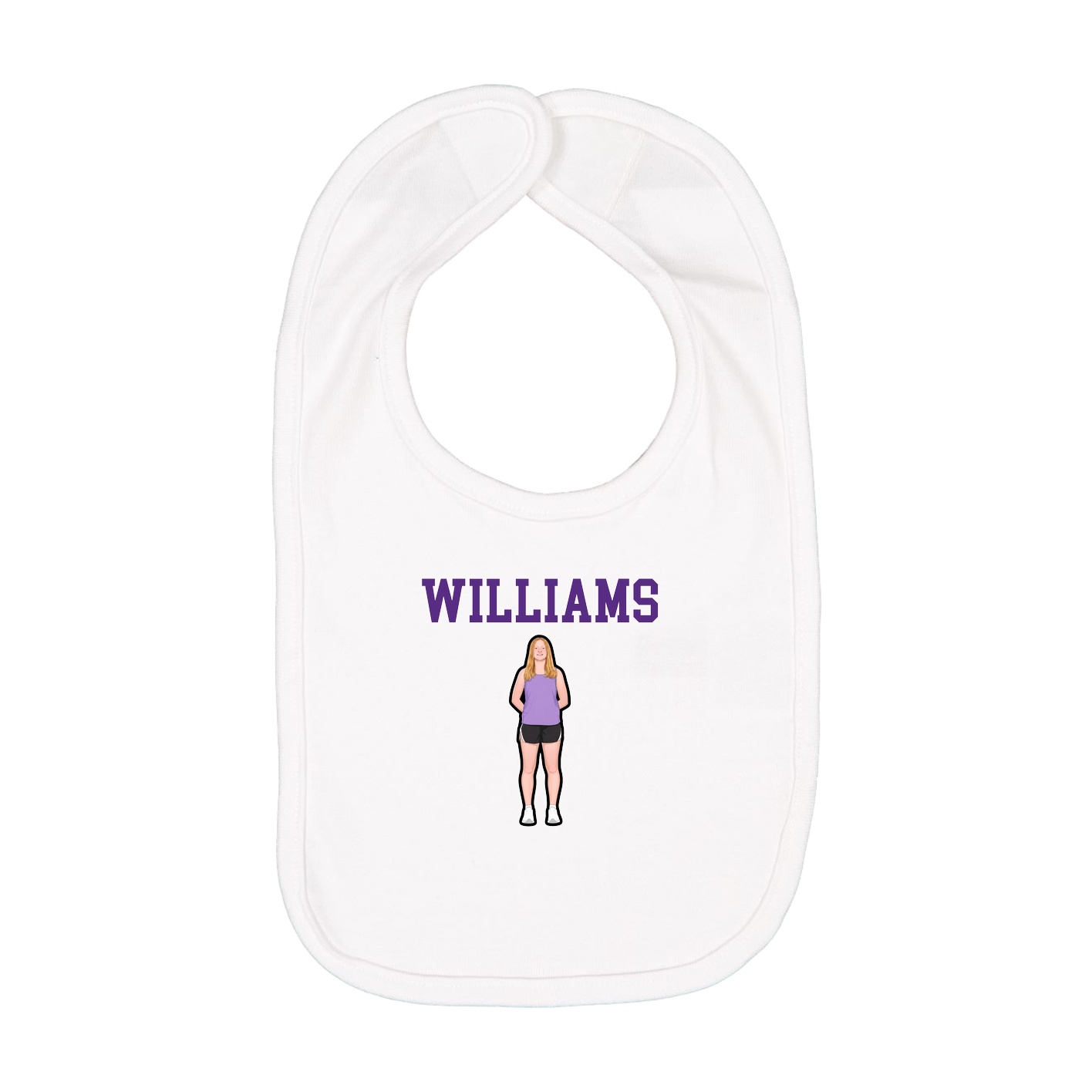 Infant Bib — Shirsey in White
