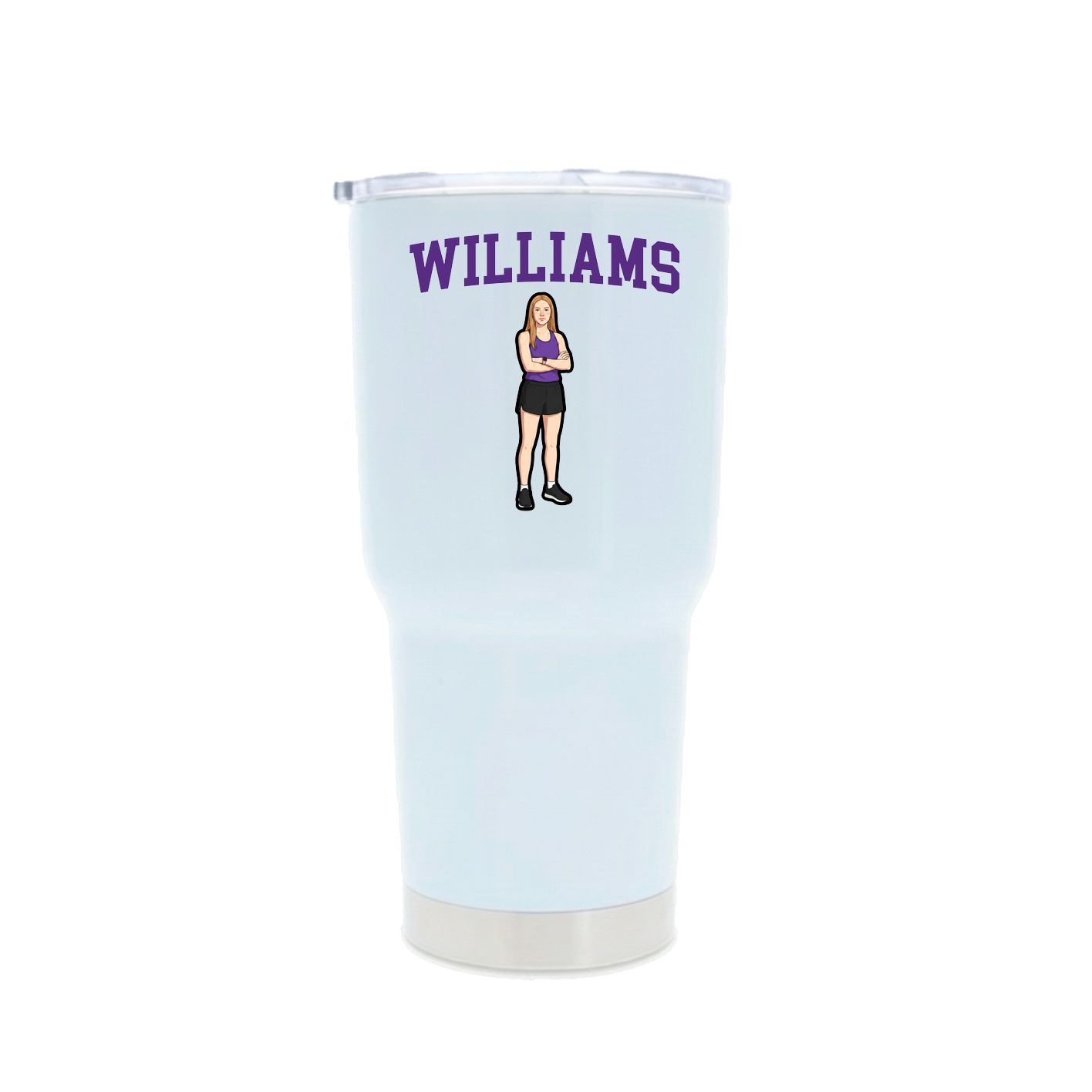 30oz Stainless Steel Tumbler — Shirsey in White