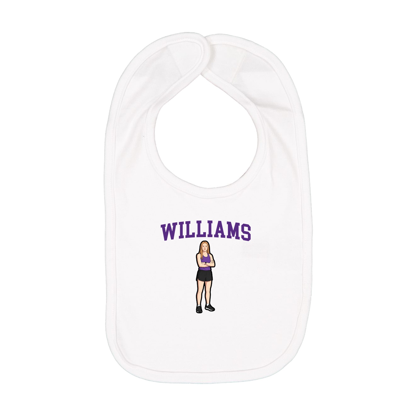 Infant Bib — Shirsey in White