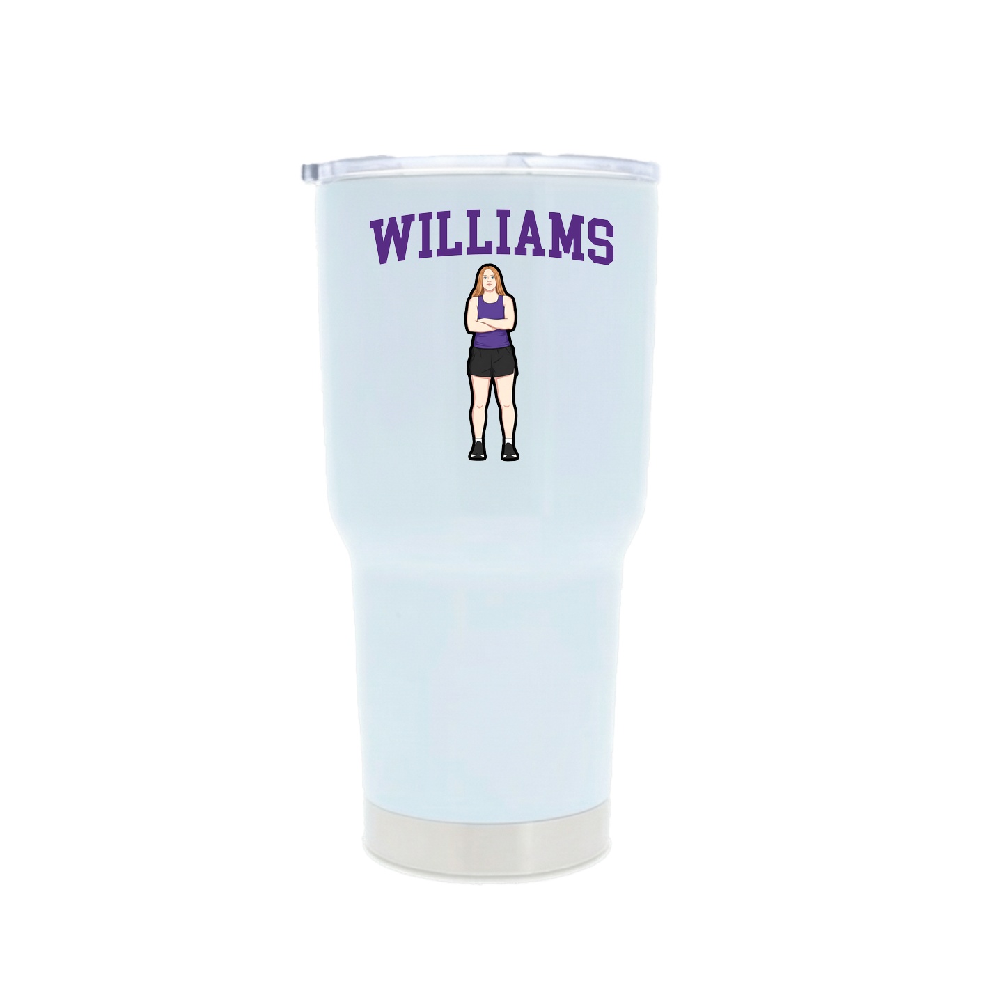 30oz Stainless Steel Tumbler — Shirsey in White