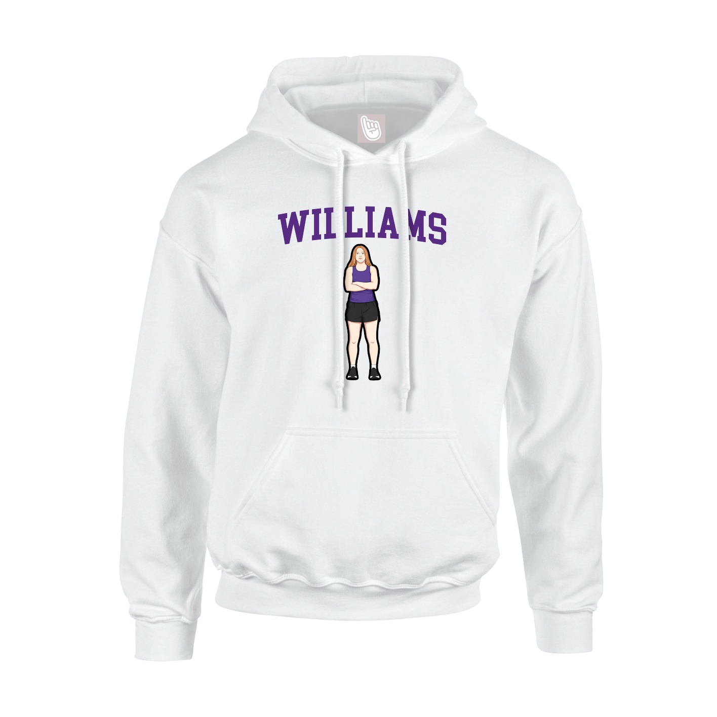 Hoodie — Shirsey in White