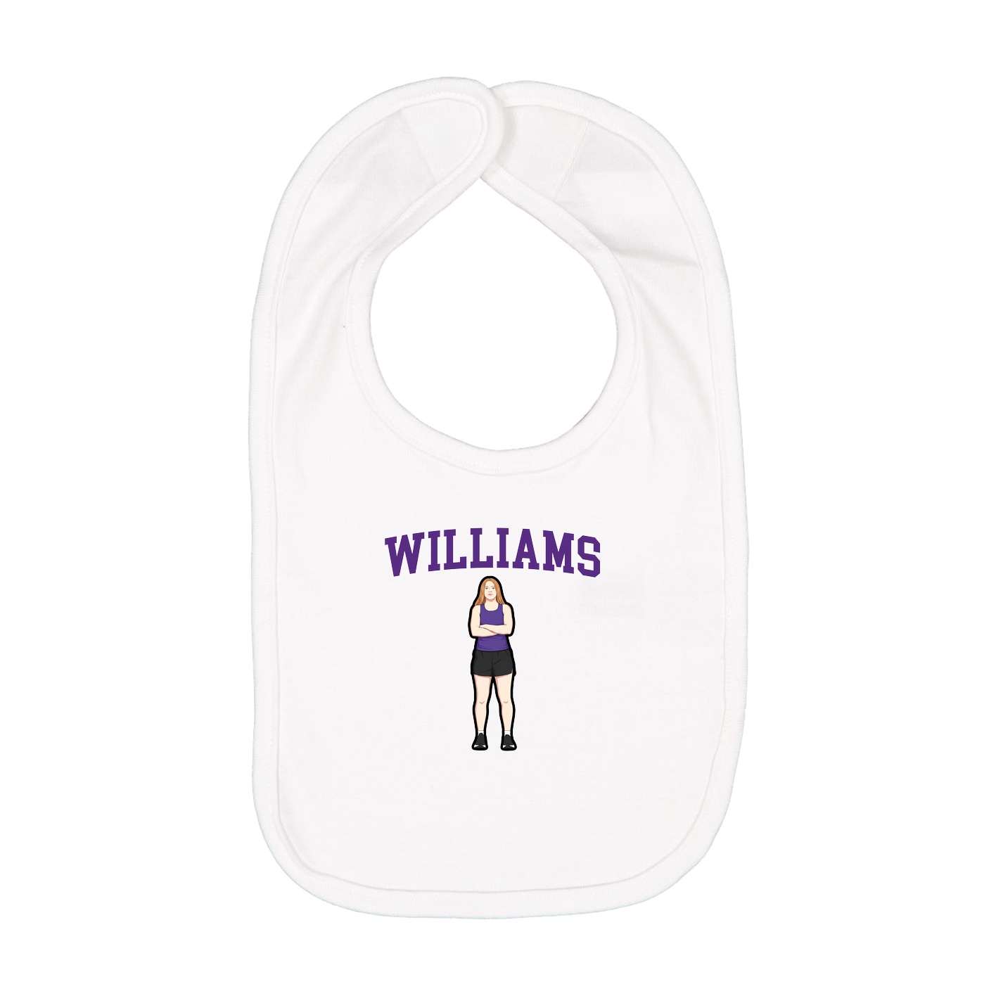 Infant Bib — Shirsey in White