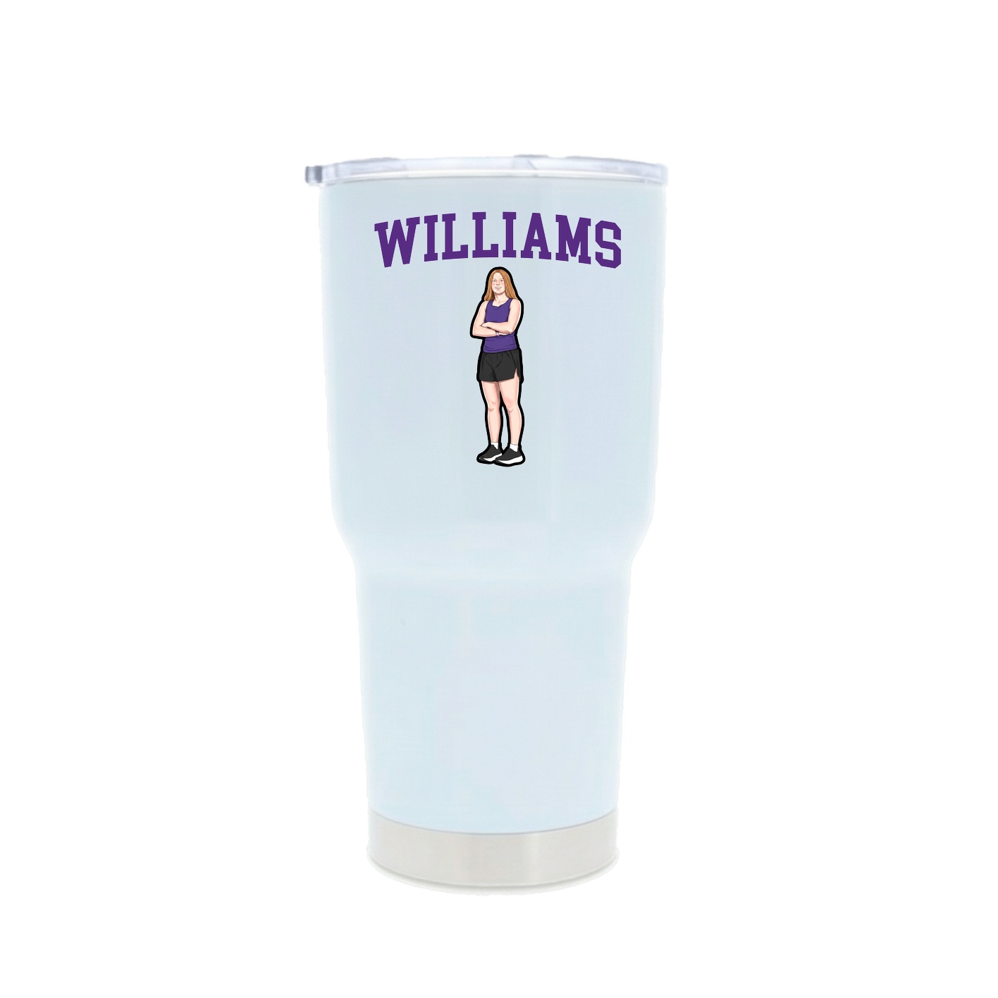 30oz Stainless Steel Tumbler — Shirsey in White