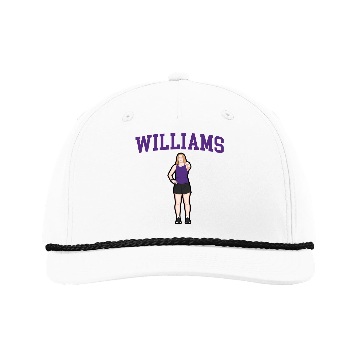 Five-Panel Classic Rope Cap — Shirsey in White
