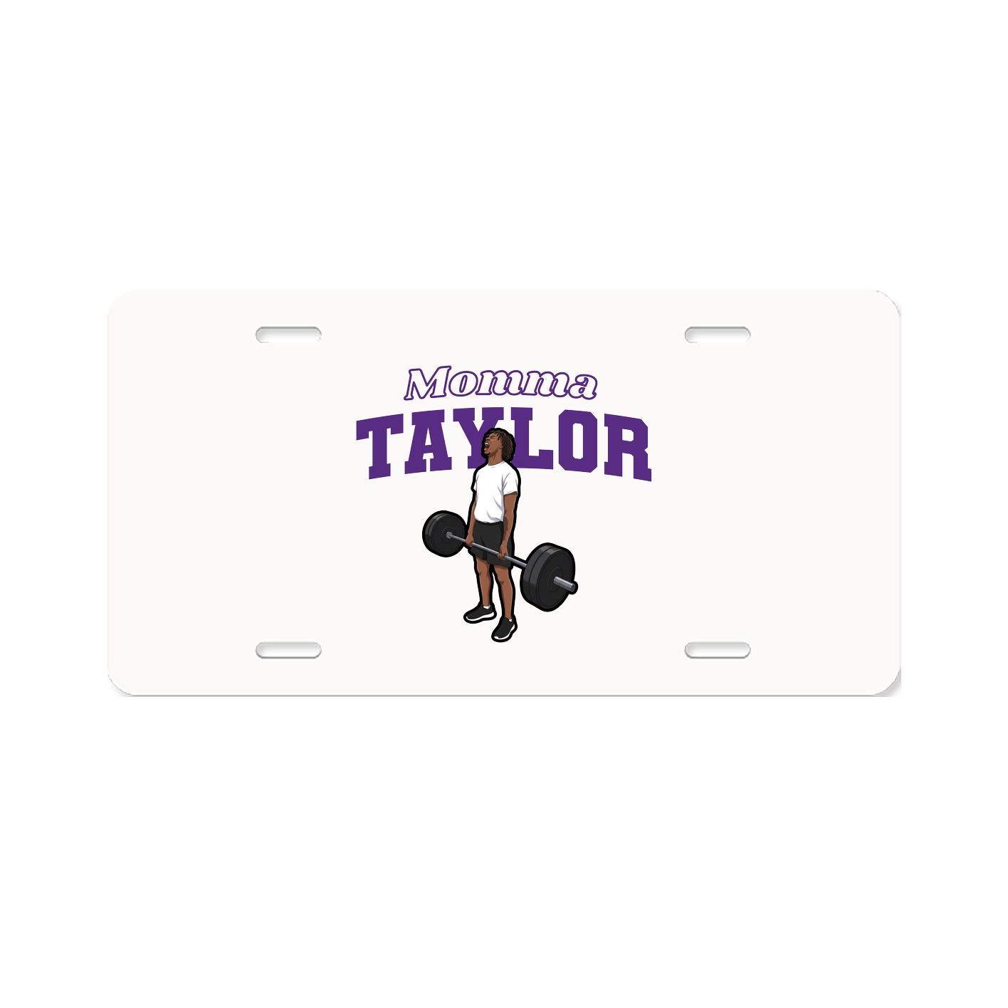 License Plate — Mothers Day Block in Classic