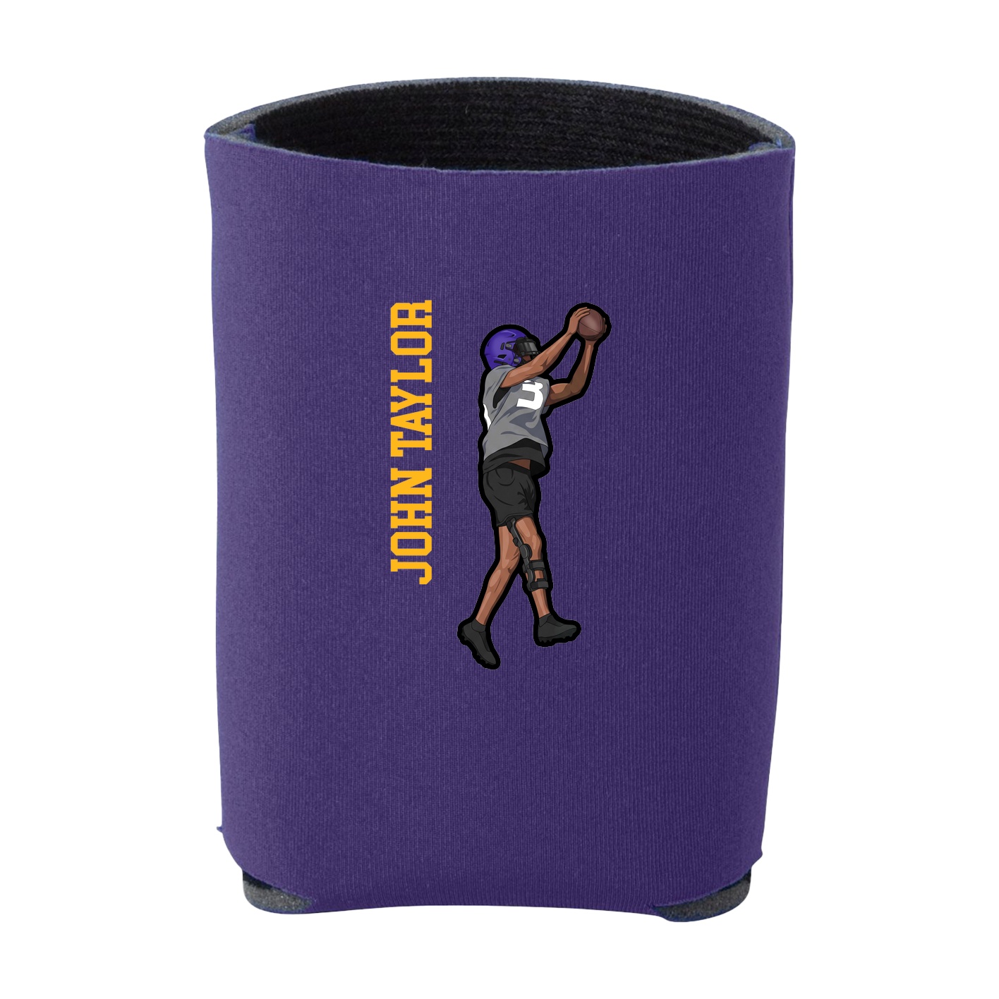 Can Holder — Name Vertical in Purple