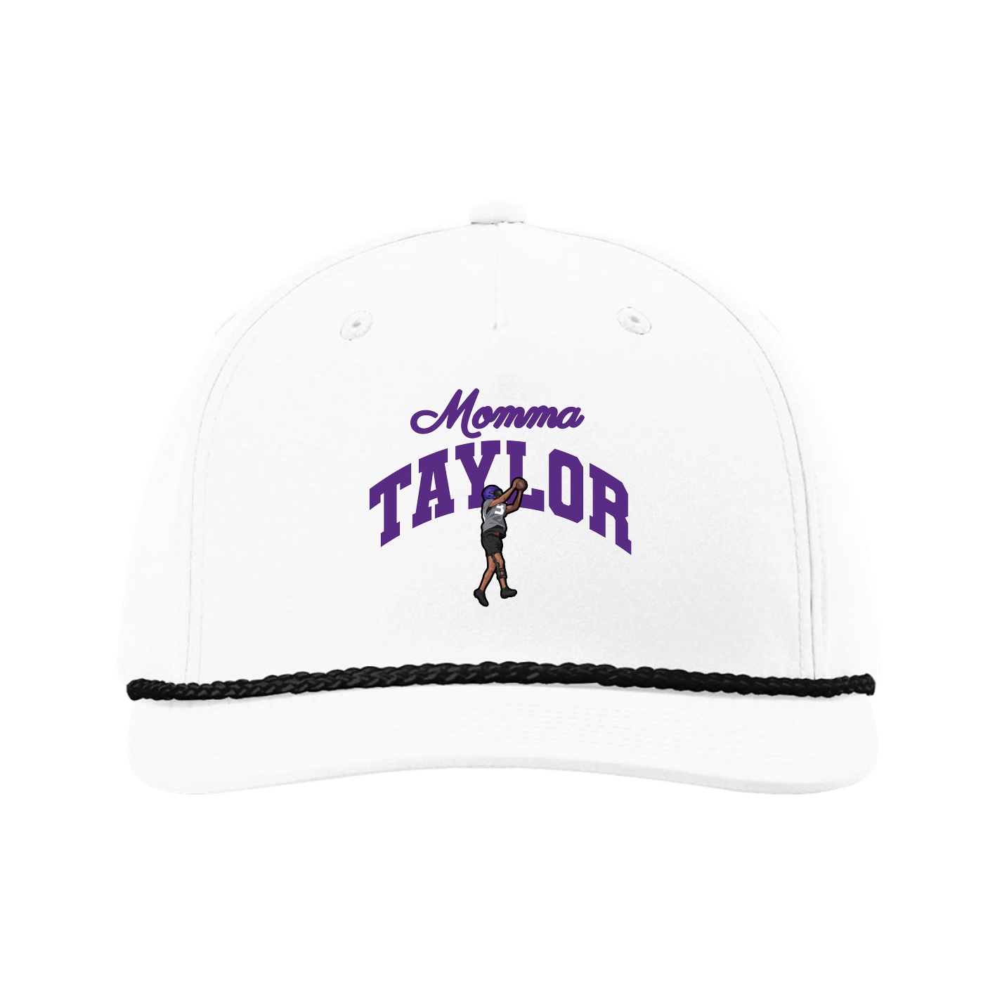 Five-Panel Classic Rope Cap — Mothers Day Arch in White