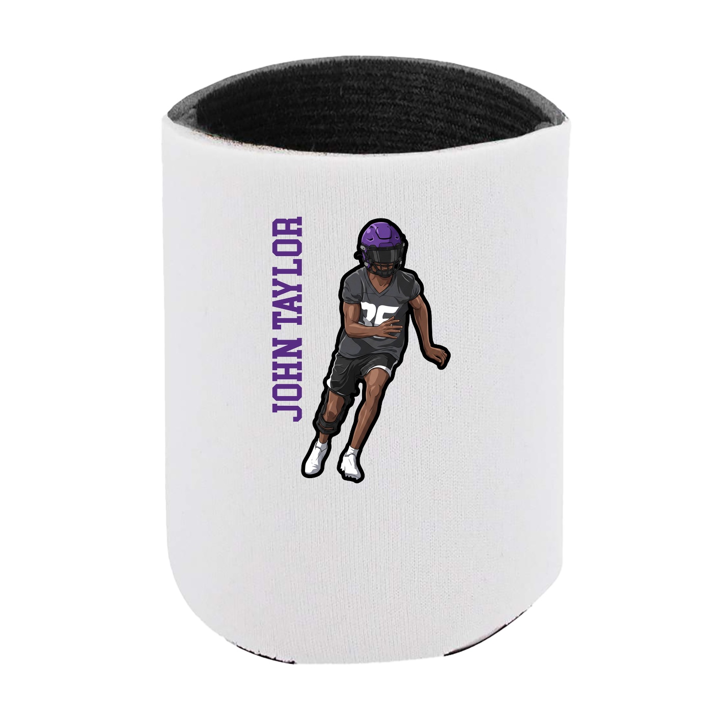 Can Holder — Name Vertical in White