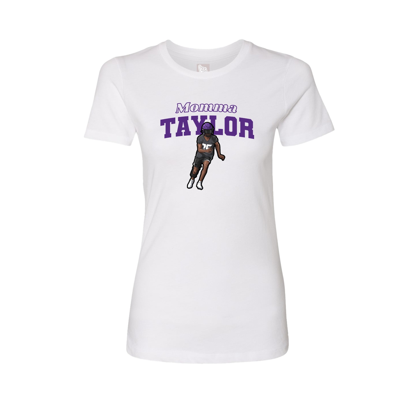 Womens Tee — Mothers Day Block in White