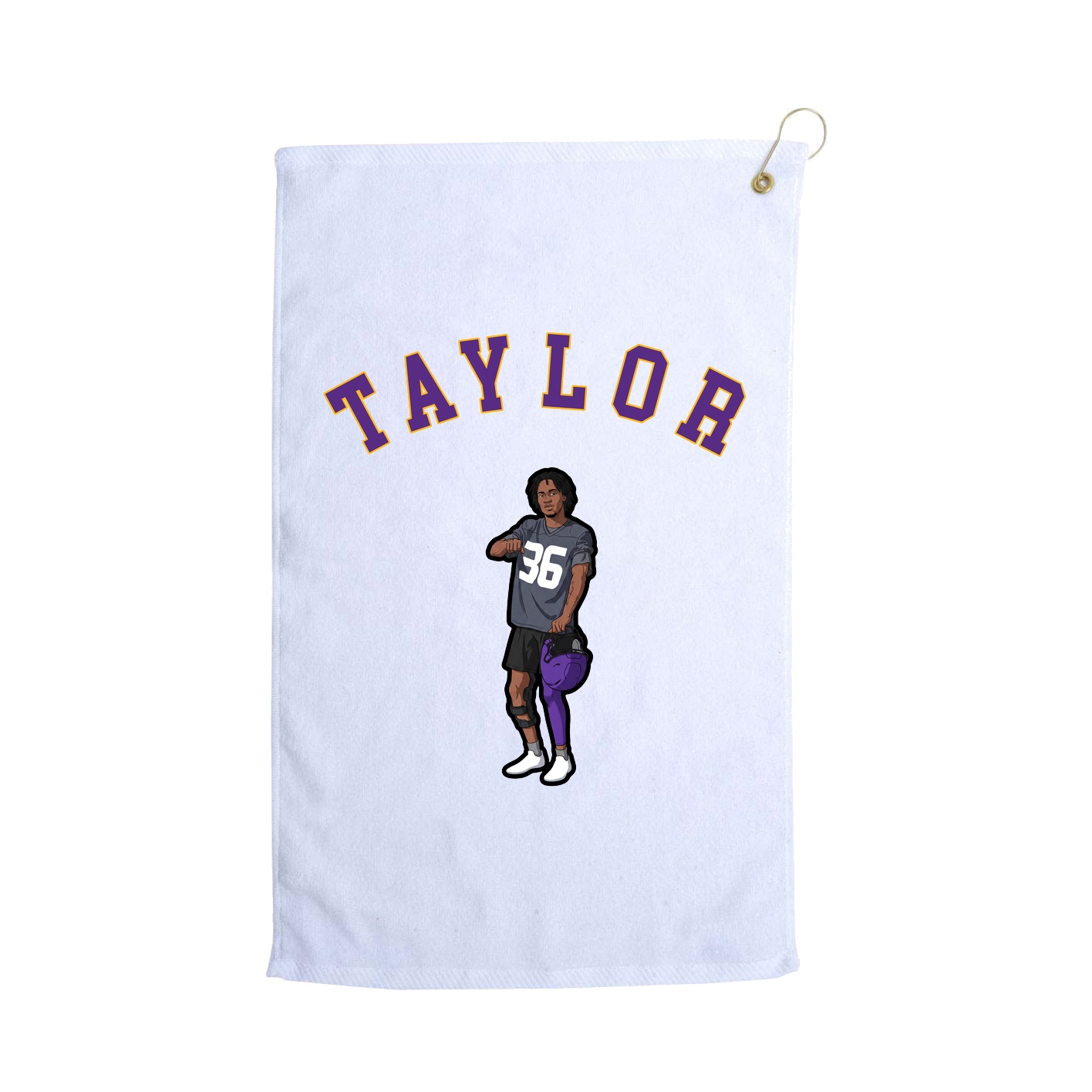 Golf Towel — Shirsey Arch in White