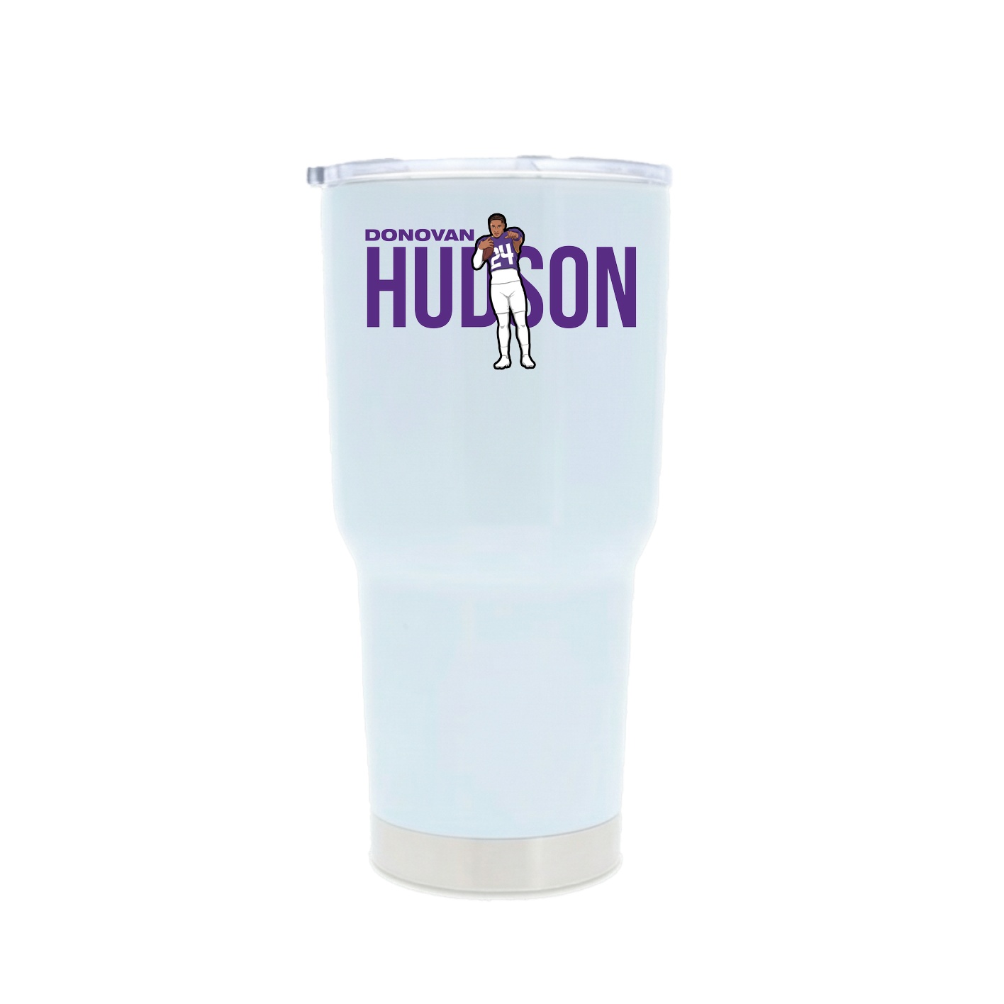 30oz Stainless Steel Tumbler — Player Name in White