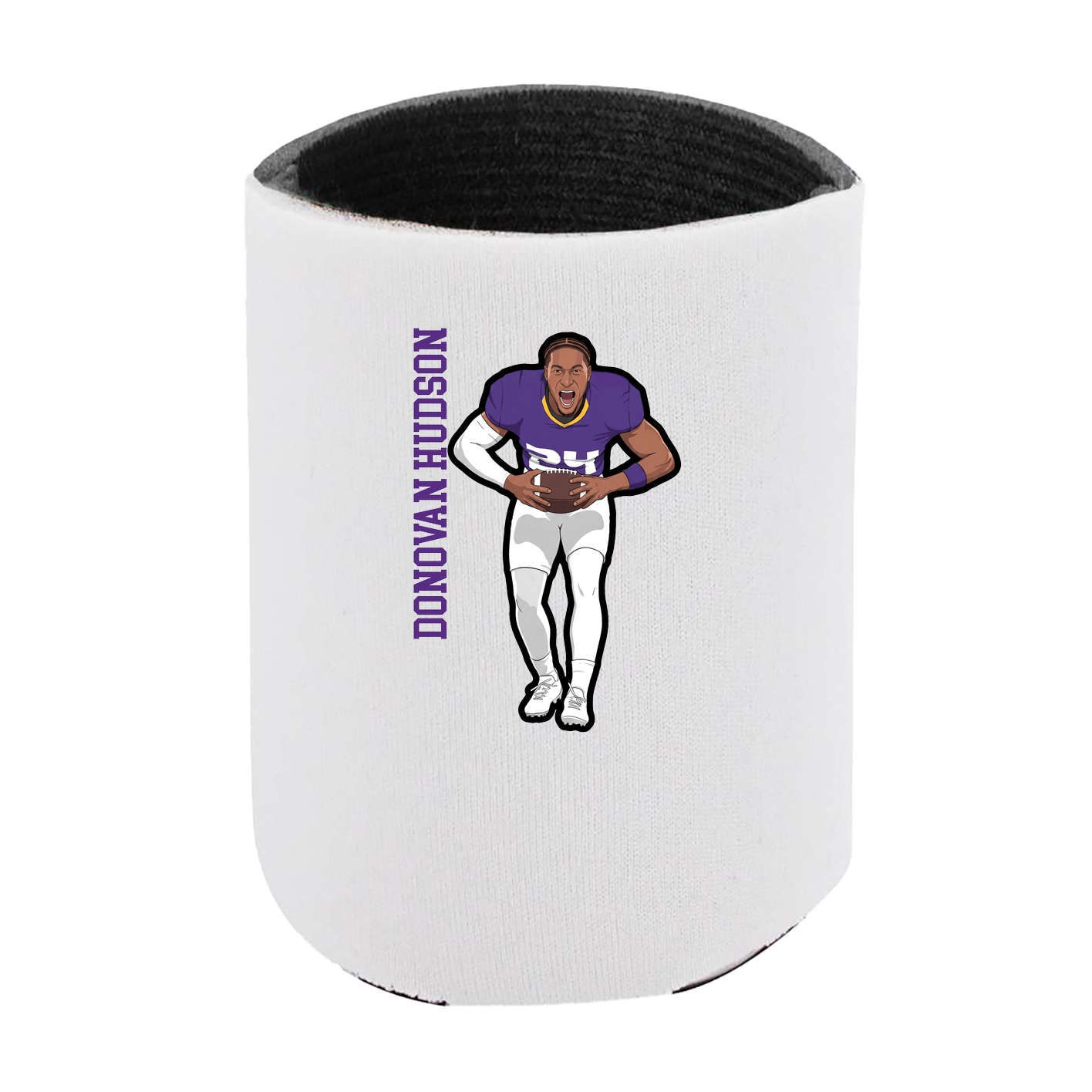 Can Holder — Name Vertical in White