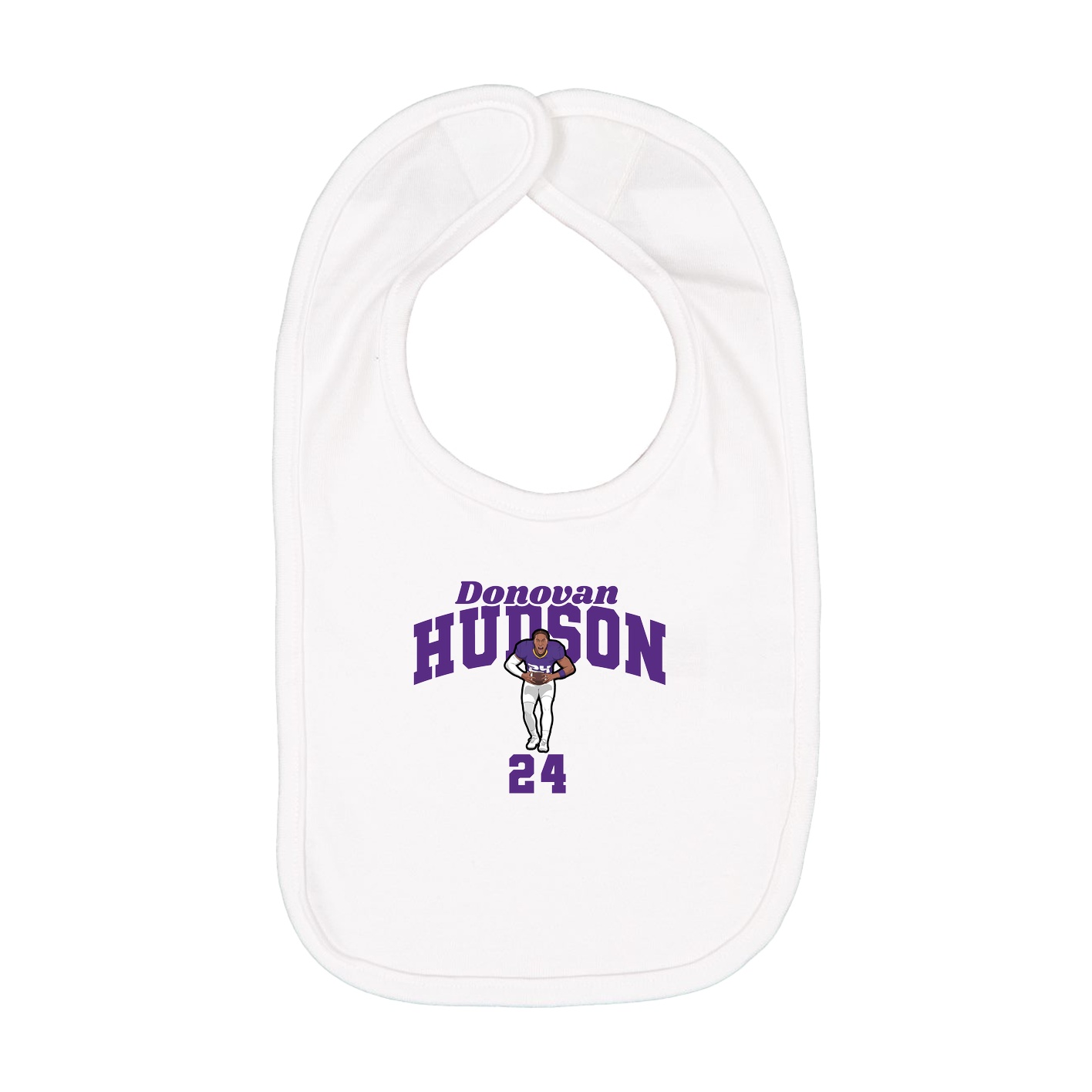 Infant Bib — Signature Arch in White