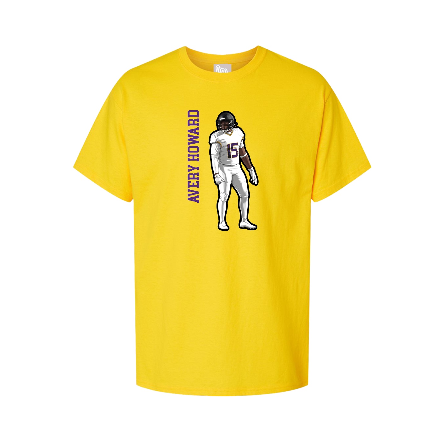 Tee — Name Vertical in Gold