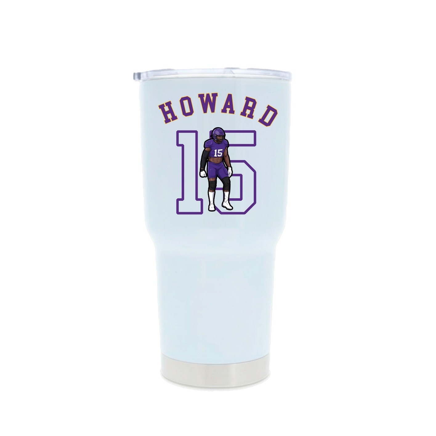 30oz Stainless Steel Tumbler — Shirsey Arch in White