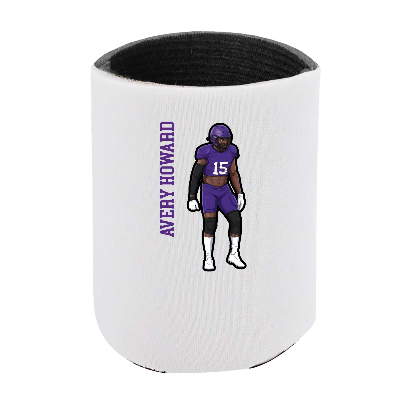 Can Holder — Name Vertical in White