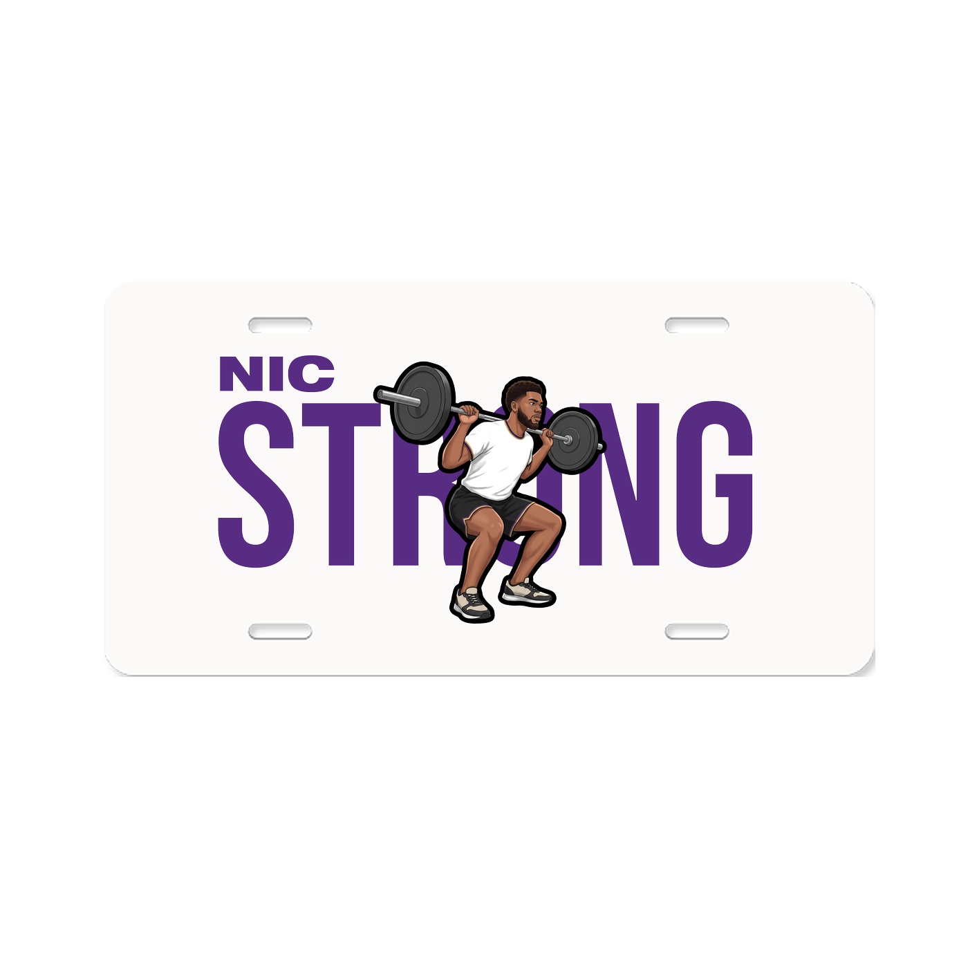 License Plate — Player Name in Classic