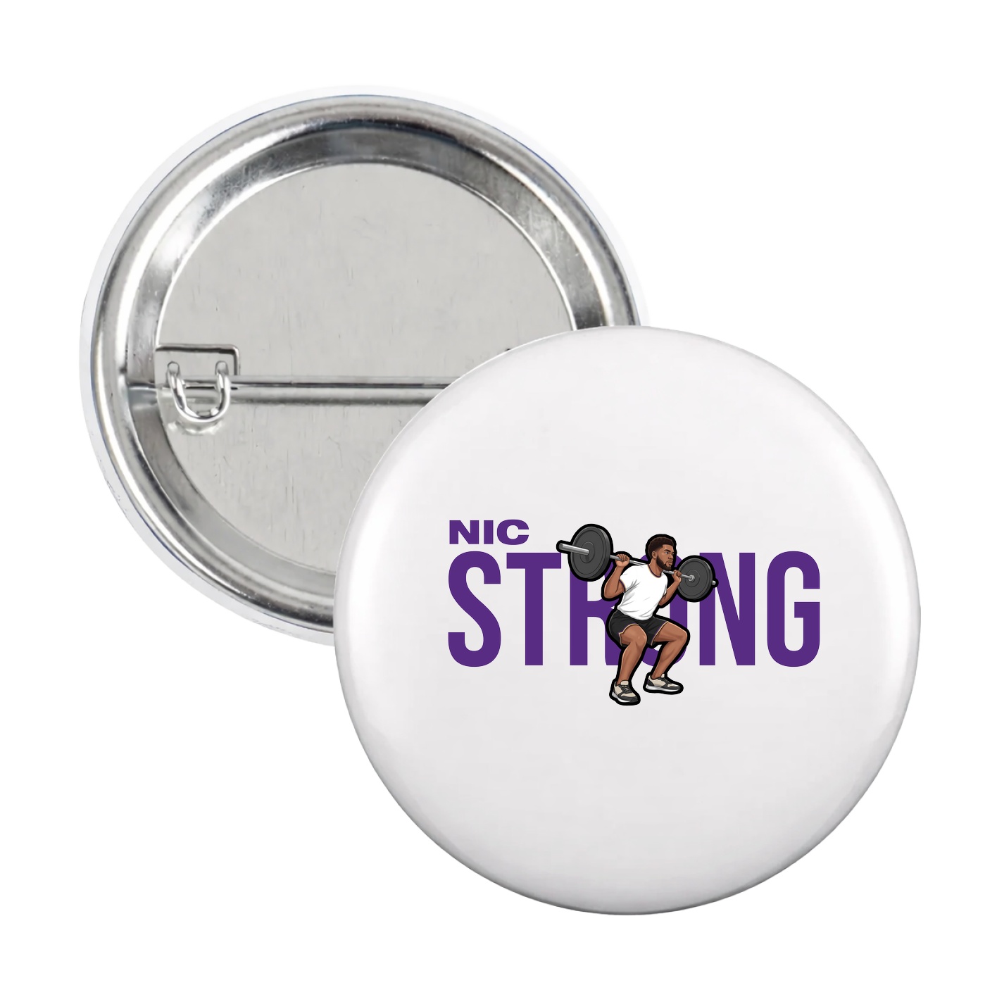 Game Day Button — Player Name in White
