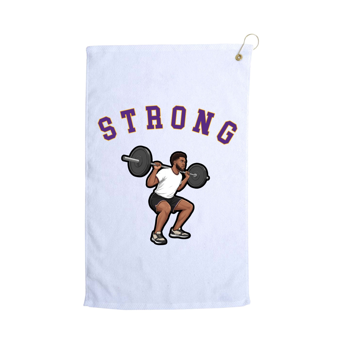Golf Towel — Shirsey Arch in White