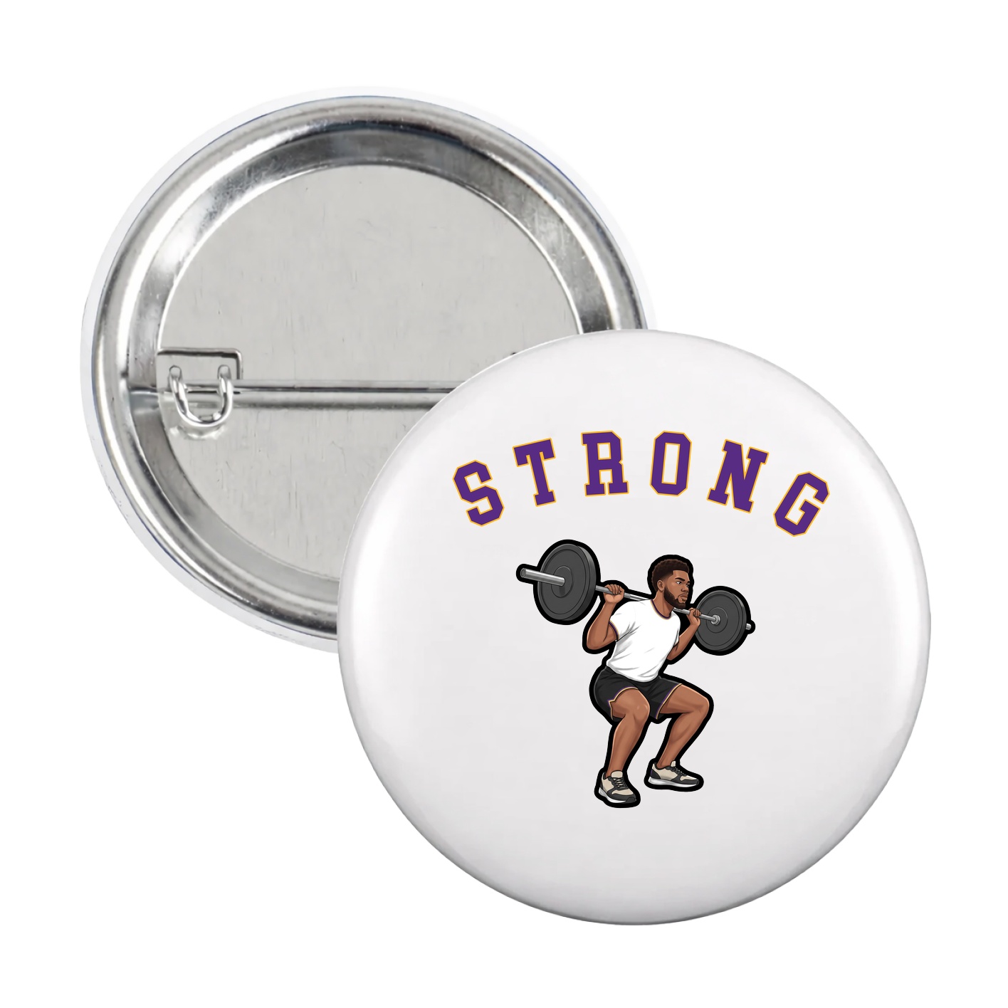 Game Day Button — Shirsey Arch in White