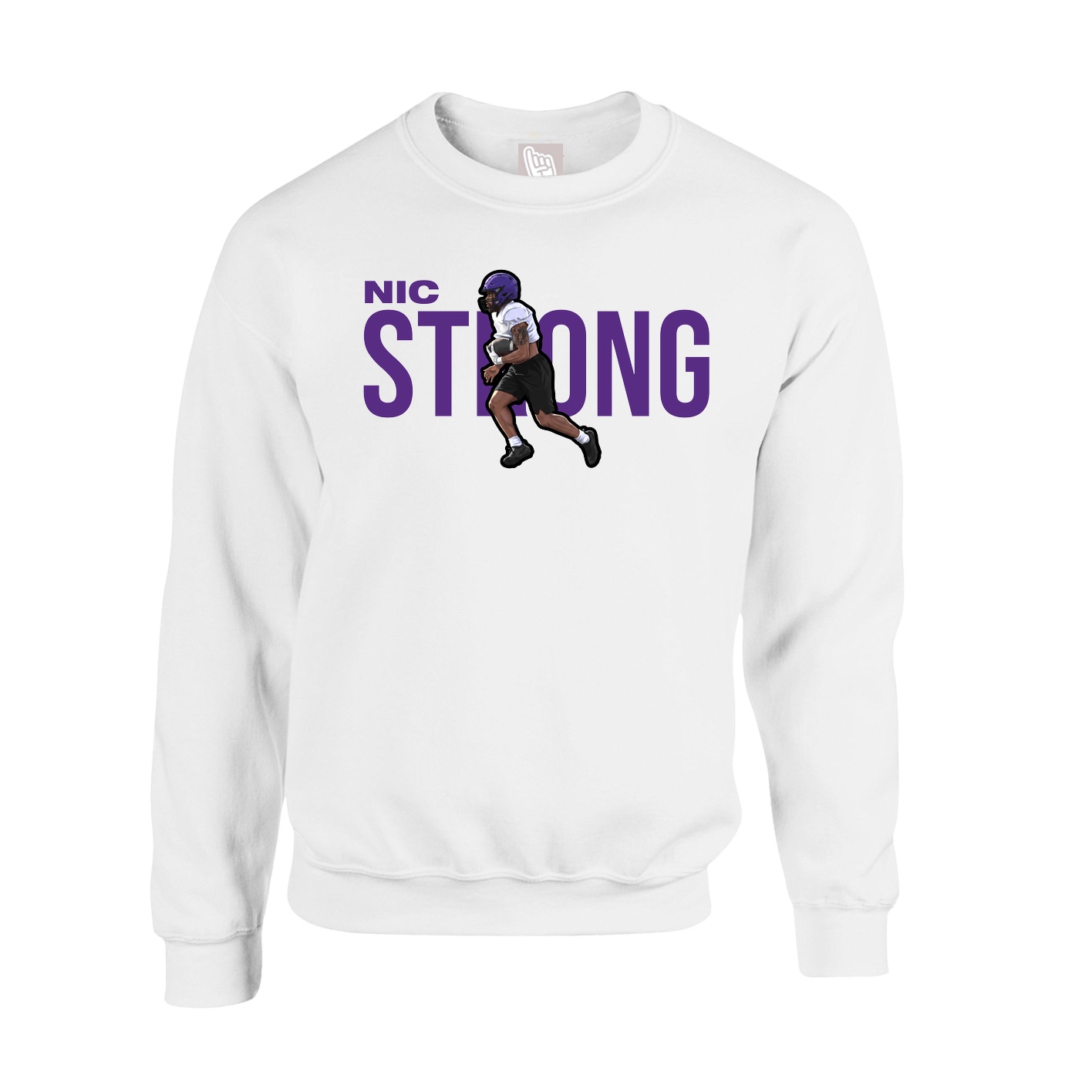 Fleece Crew — Player Name in White