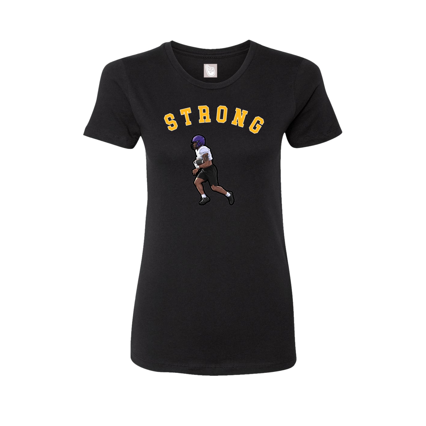 Fitted Women's Tee — Shirsey Arch in Black