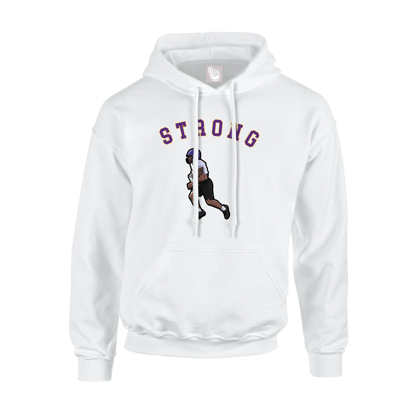 Youth Hoodie — Shirsey Arch in White