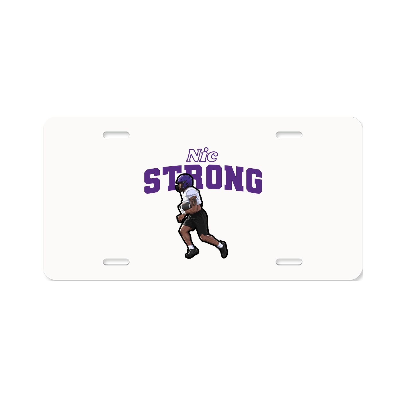 License Plate — Name Arch in Classic