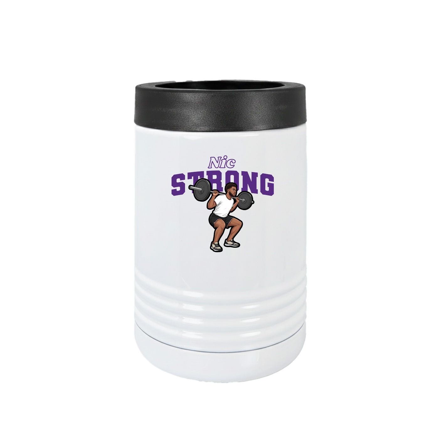 Beverage Holder — Name Arch in White