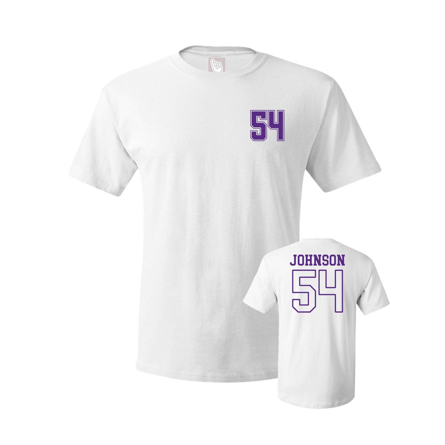 Youth Tee — Chest Back in White