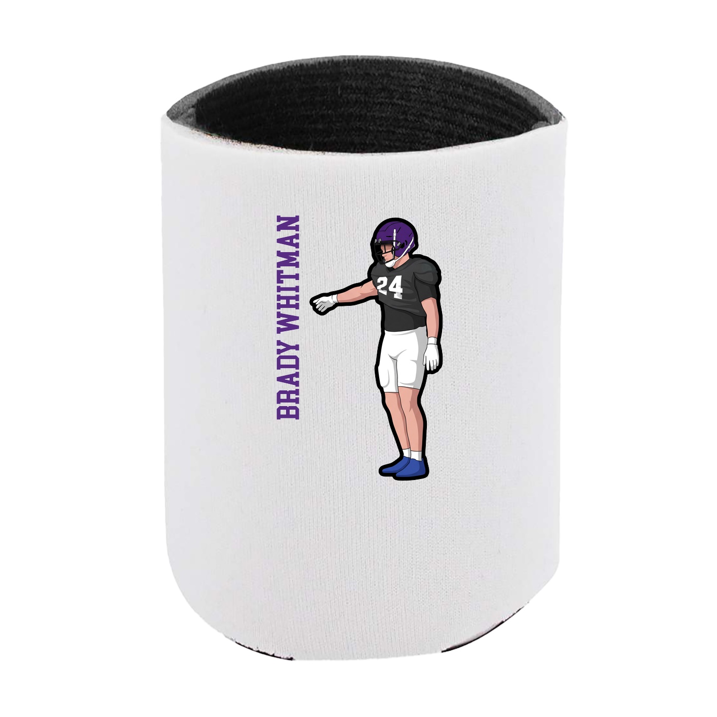 Can Holder — Name Vertical in White