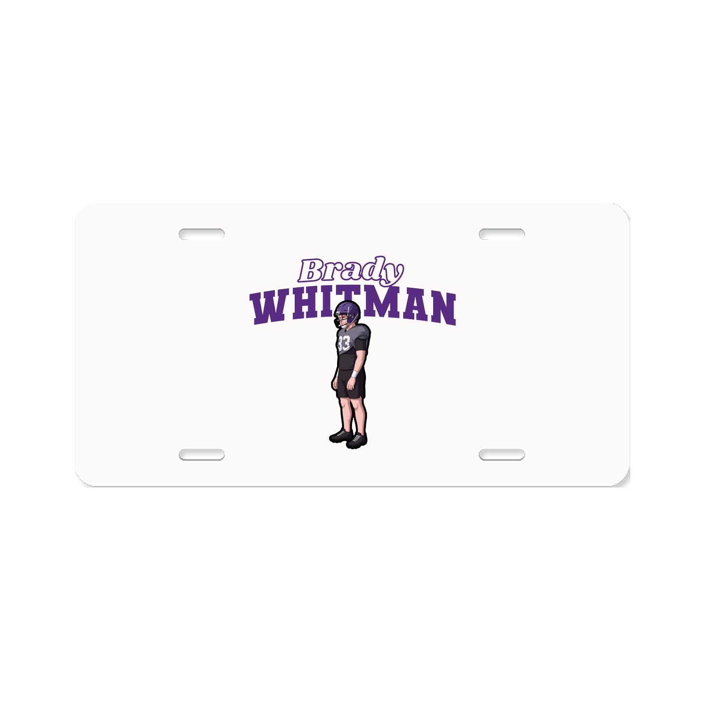 License Plate — Name Arch in Classic