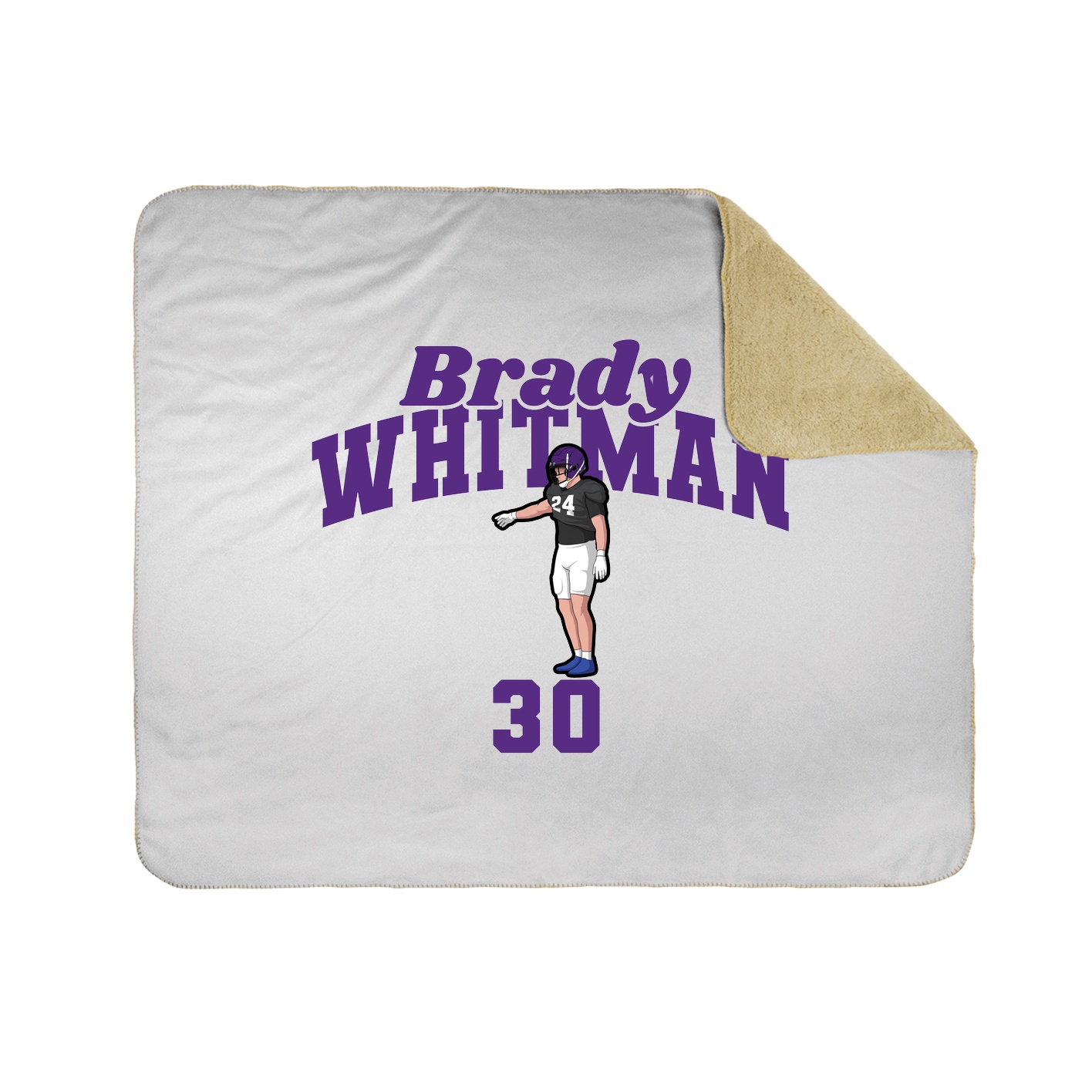 Throw Blanket — Signature Arch in White