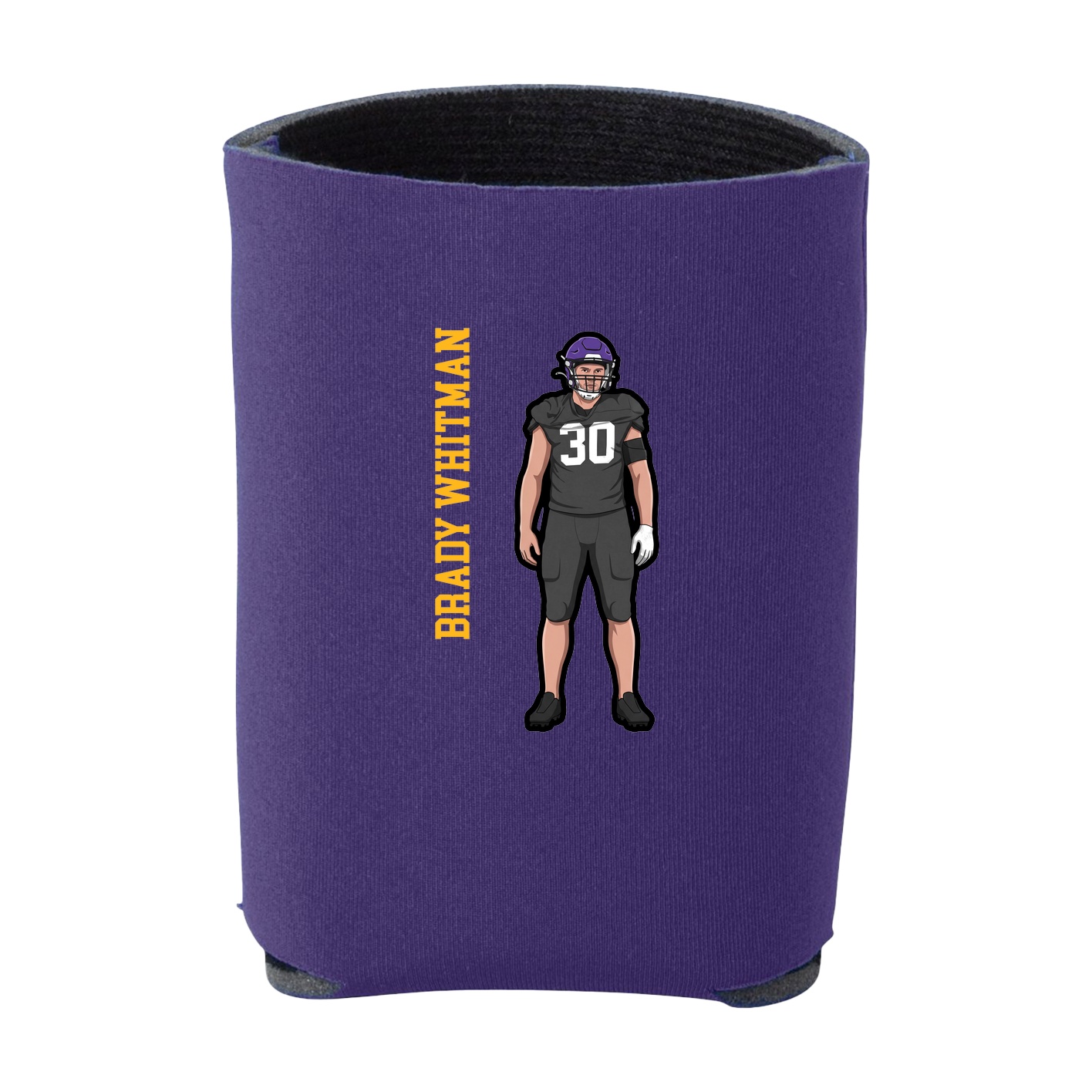 Can Holder — Name Vertical in Purple