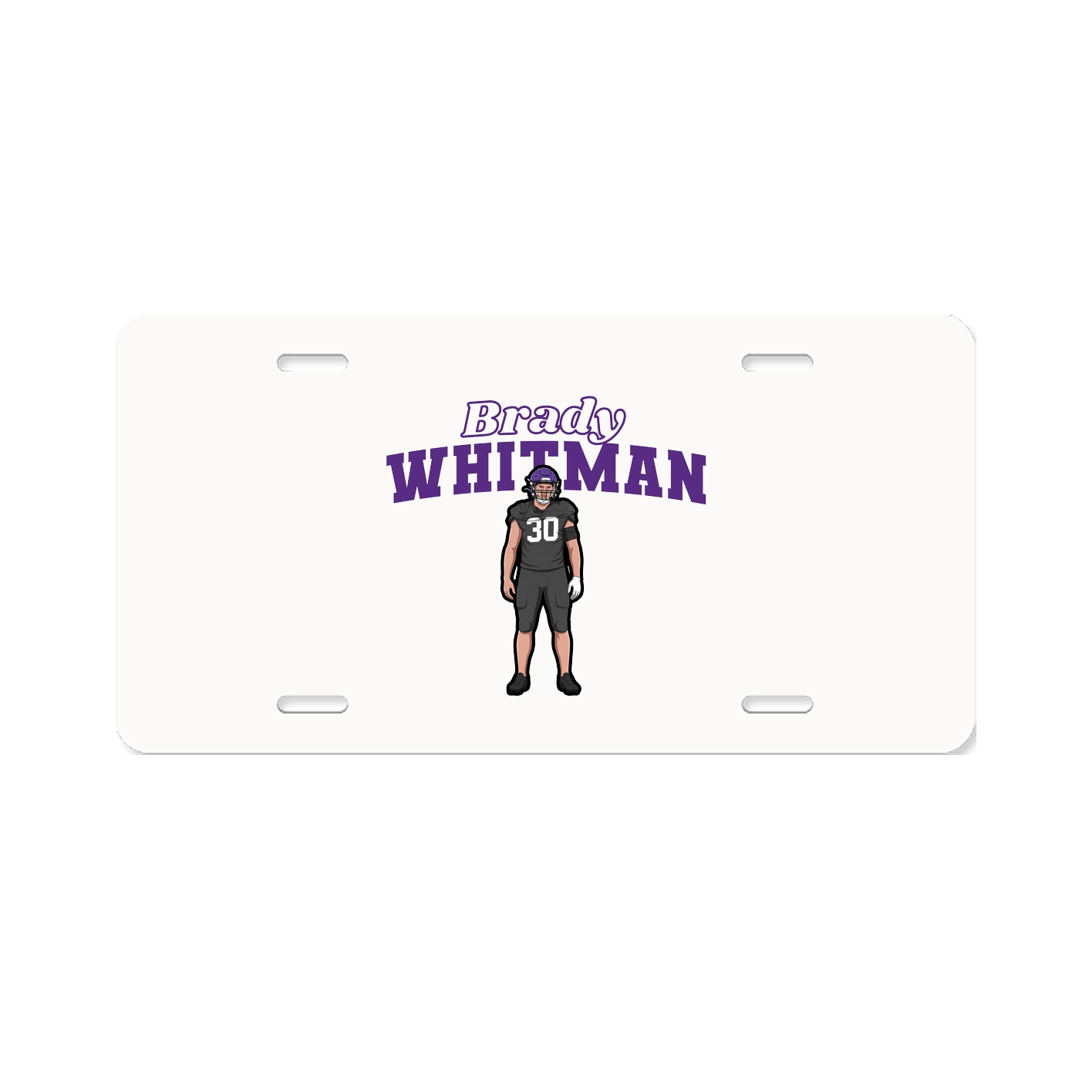License Plate — Name Arch in Classic