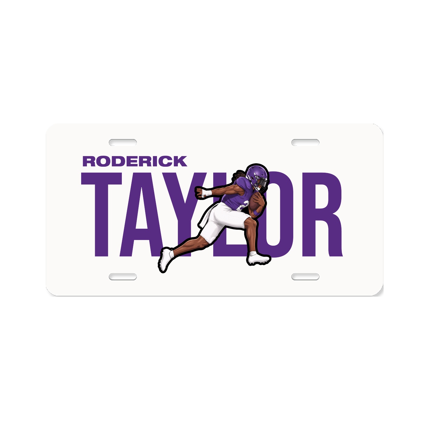 License Plate — Player Name in Classic