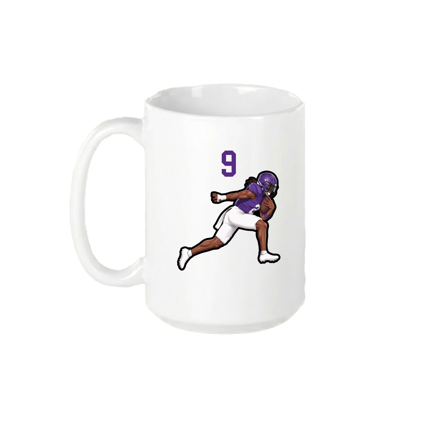 15oz Coffee Mug — Number Top in White
