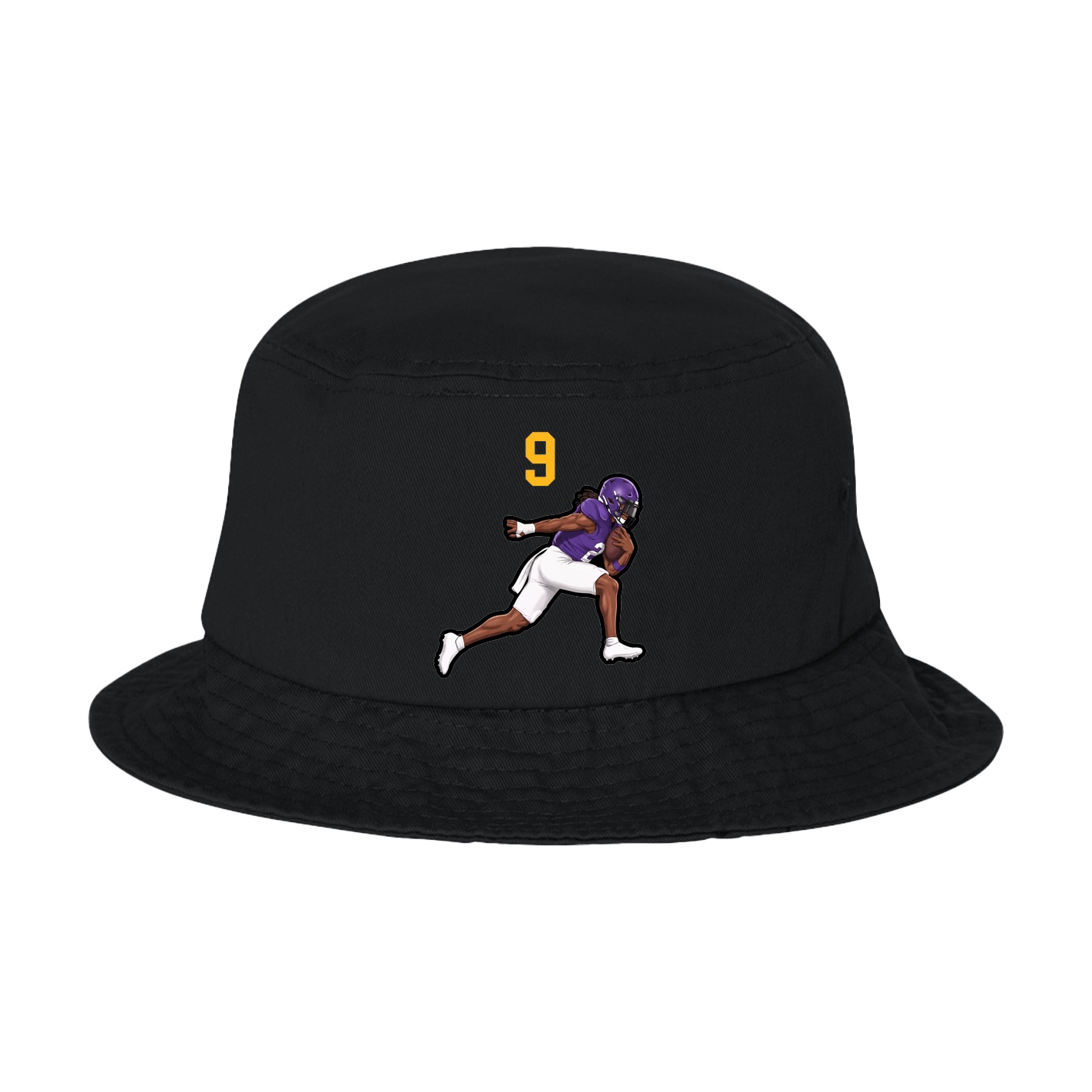 Bucket Cap — Number Top in Black