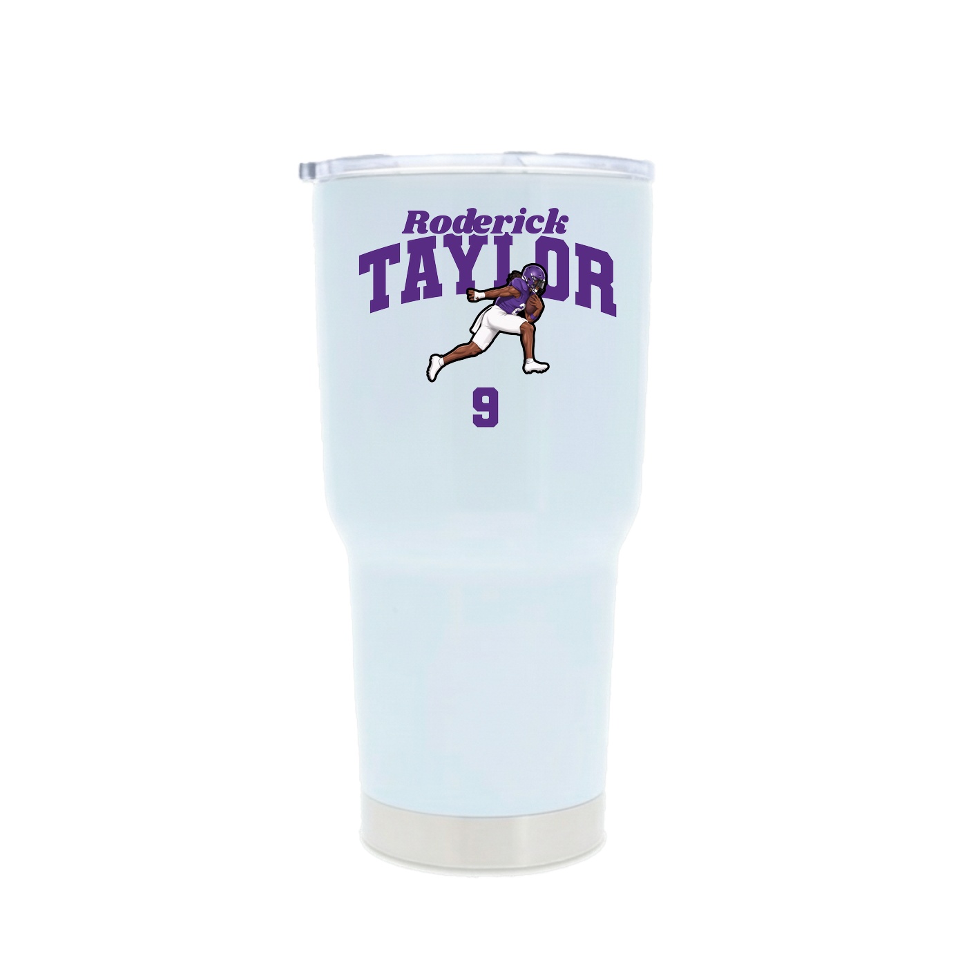 30oz Stainless Steel Tumbler — Signature Arch in White