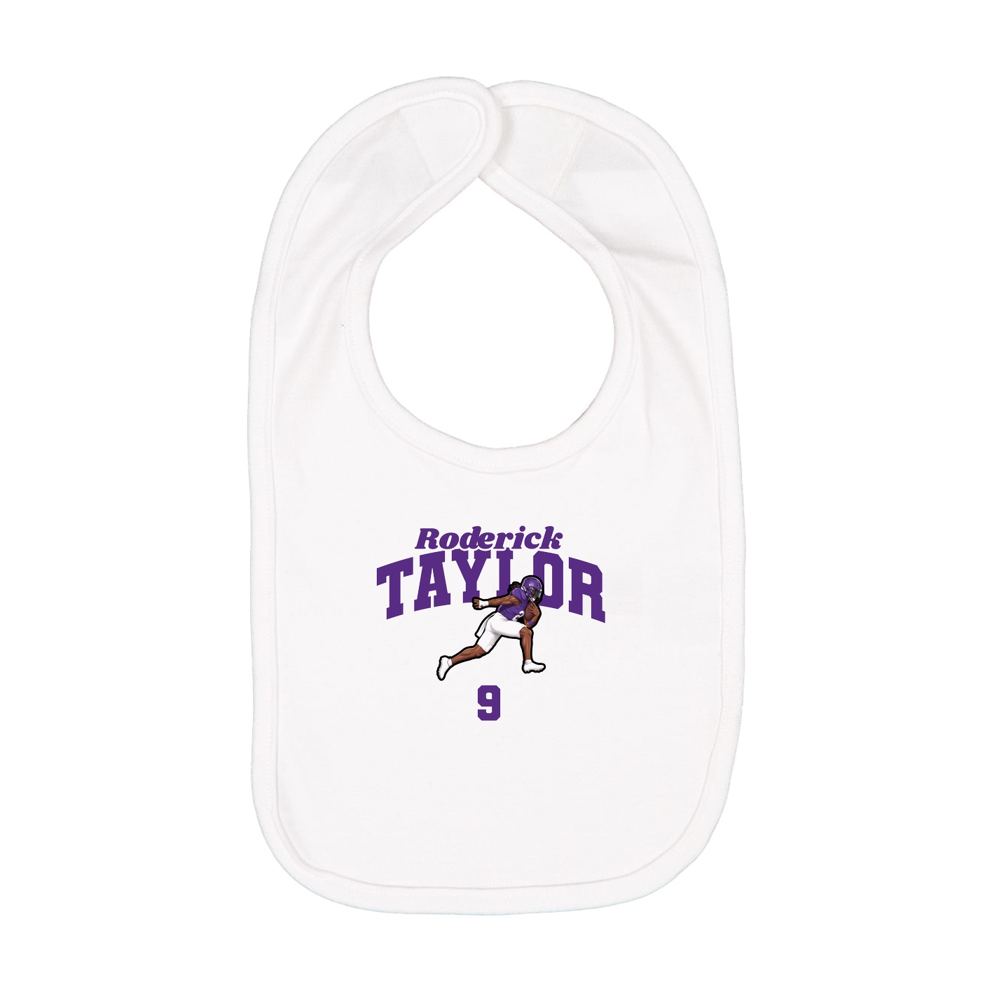 Infant Bib — Signature Arch in White