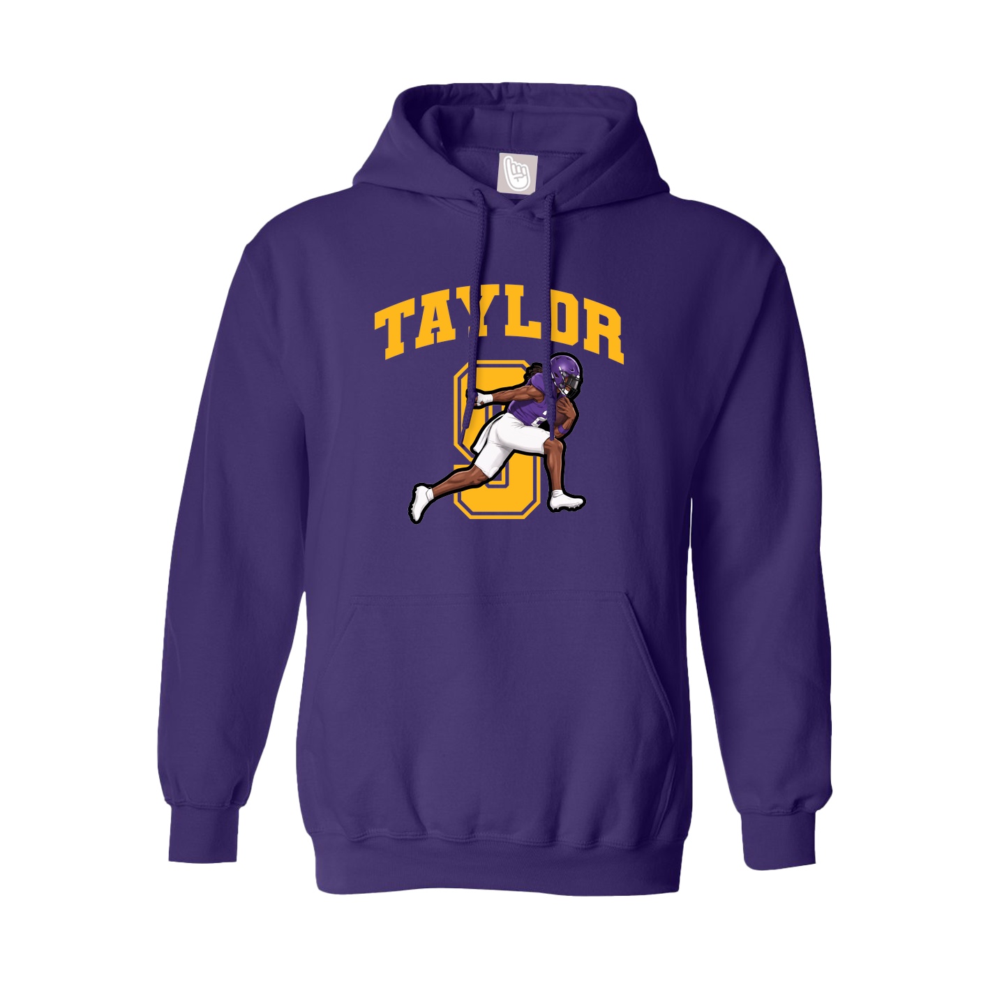 Hoodie — Number in Purple