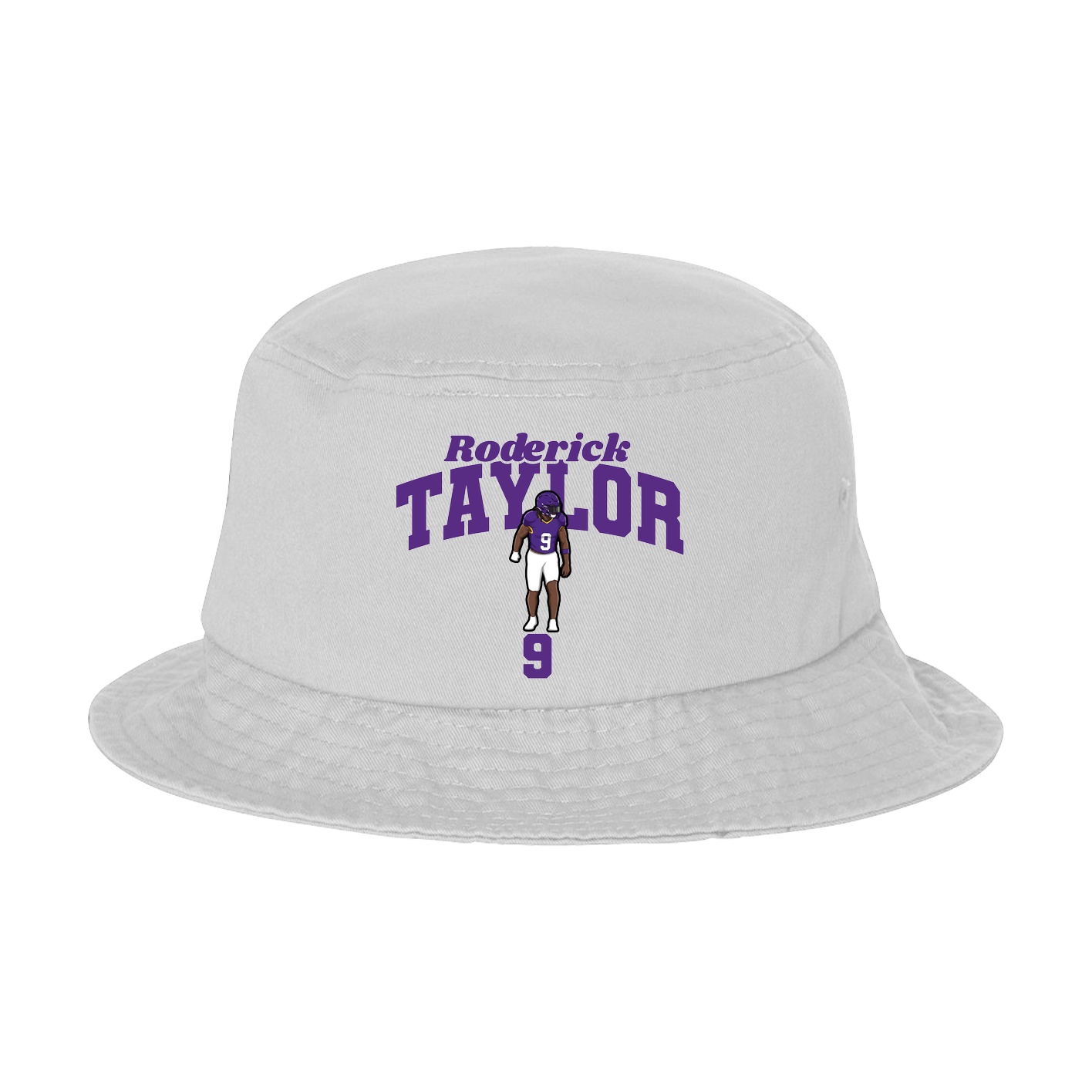 Bucket Cap — Signature Arch in White