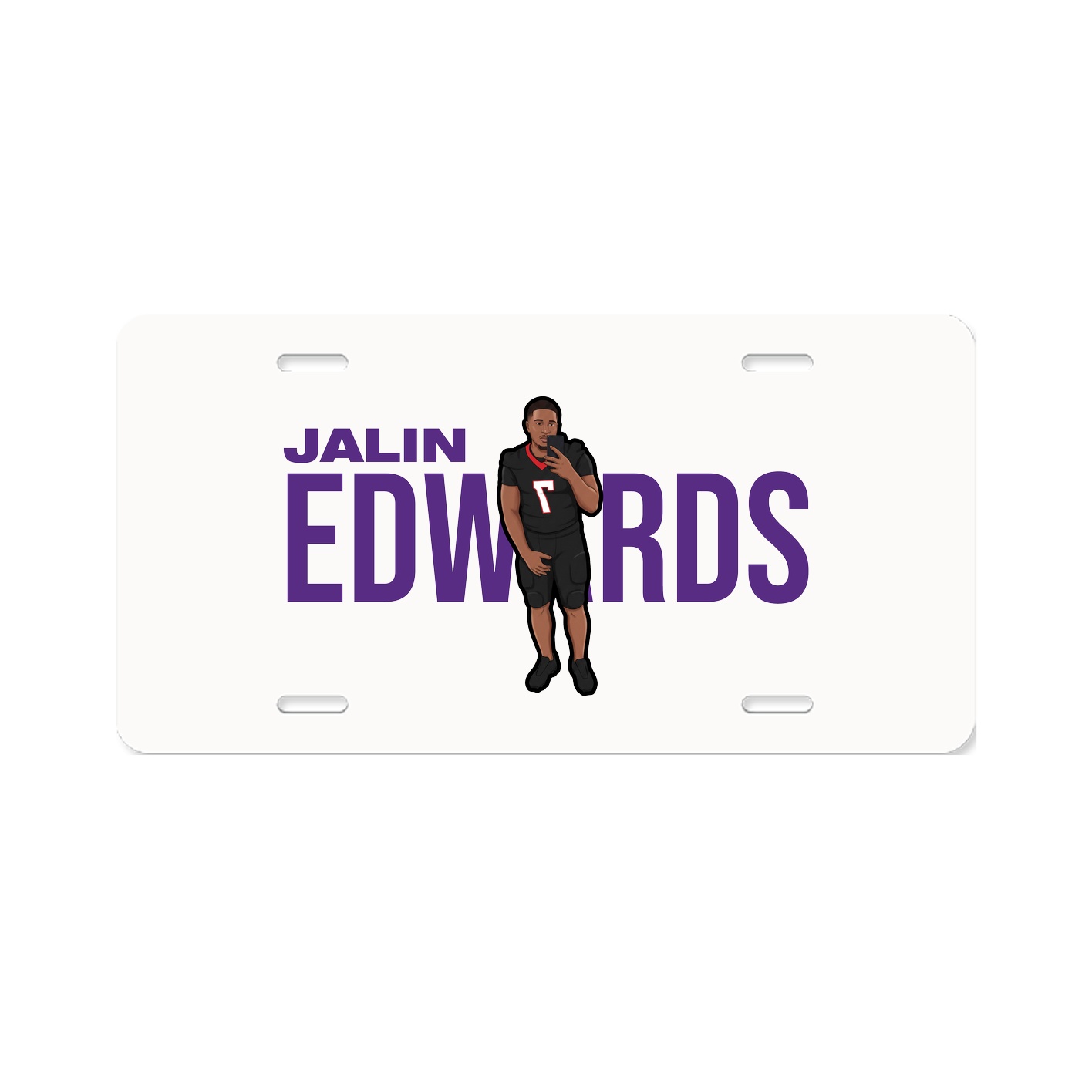 License Plate — Player Name in Classic