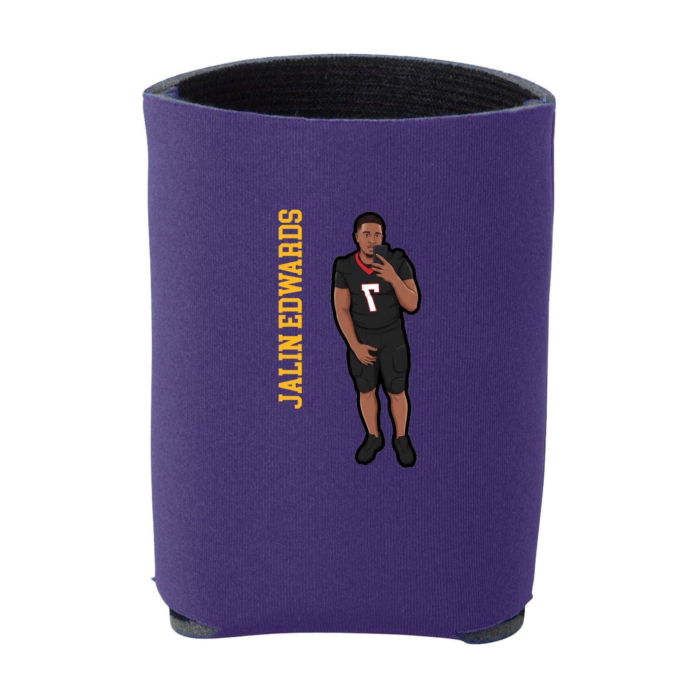 Can Holder — Name Vertical in Purple