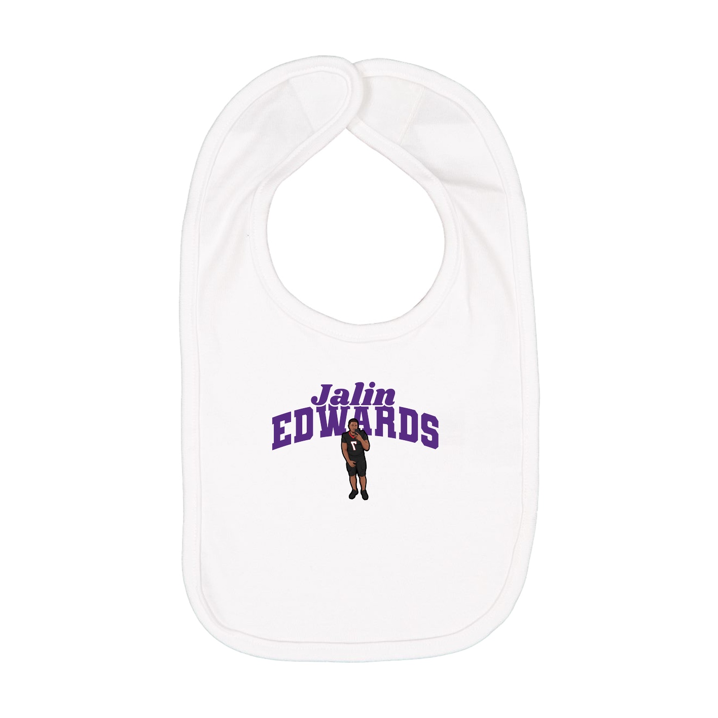 Infant Bib — Signature Arch in White