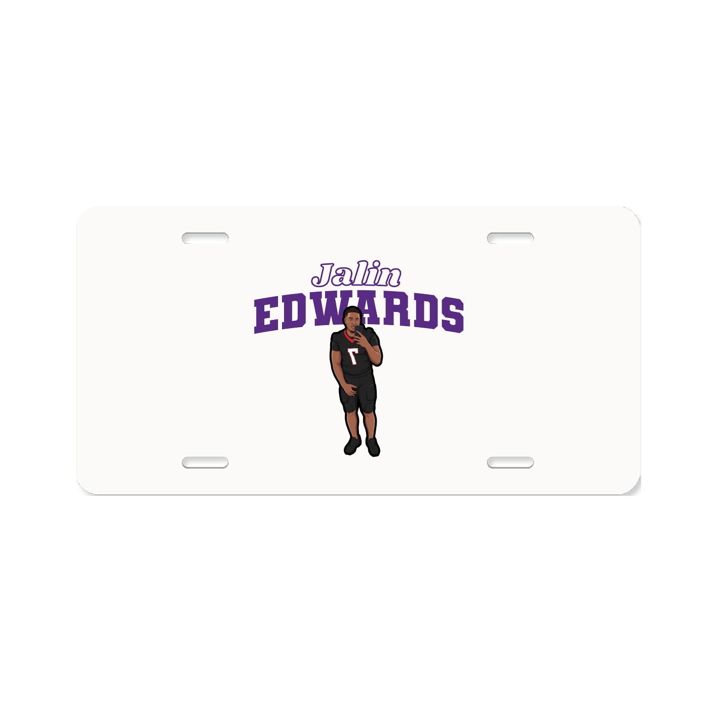 License Plate — Name Arch in Classic