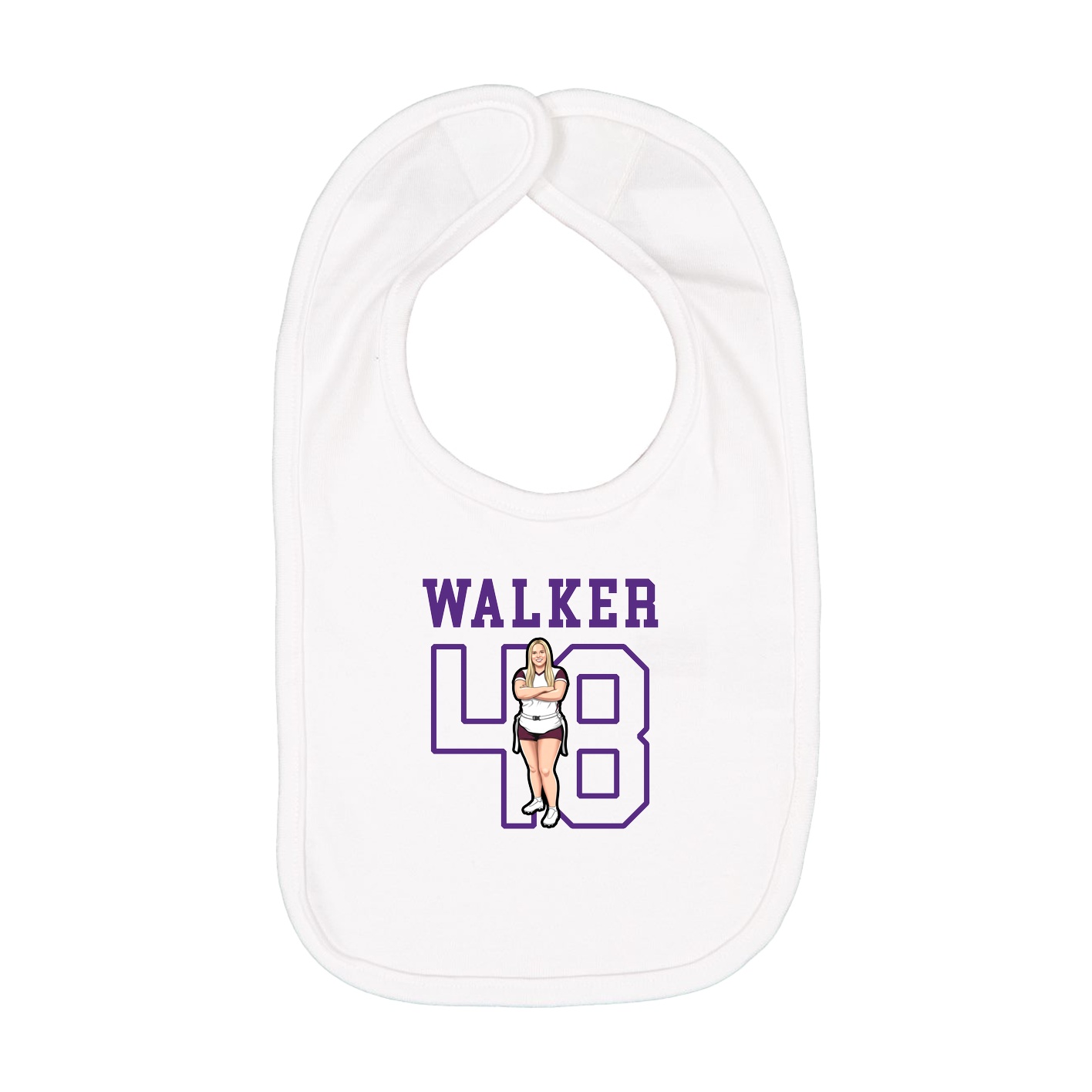 Infant Bib — Shirsey in White