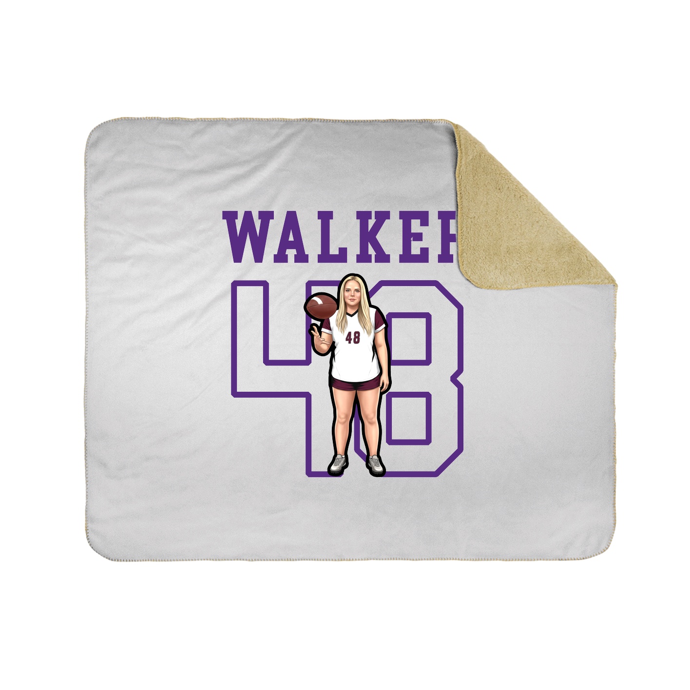 Throw Blanket — Shirsey in White